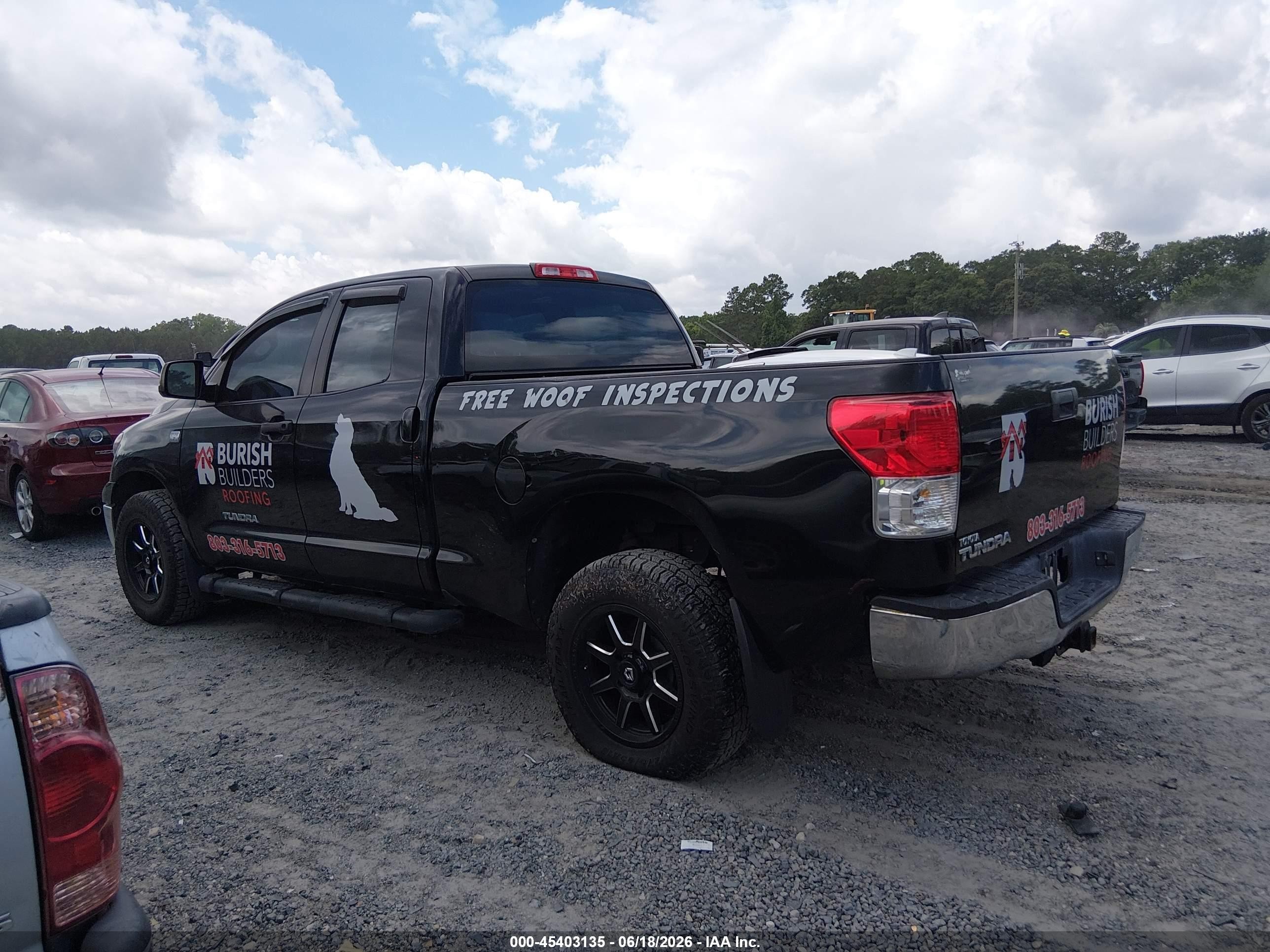 2010 Toyota Tundra Grade 4.6l V8 Black vin: 5TFRM5F12AX006075