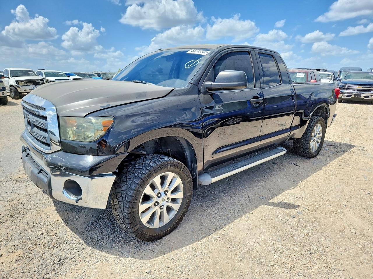 2010 Toyota Tundra Double Cab Sr5 Black vin: 5TFRM5F12AX011308