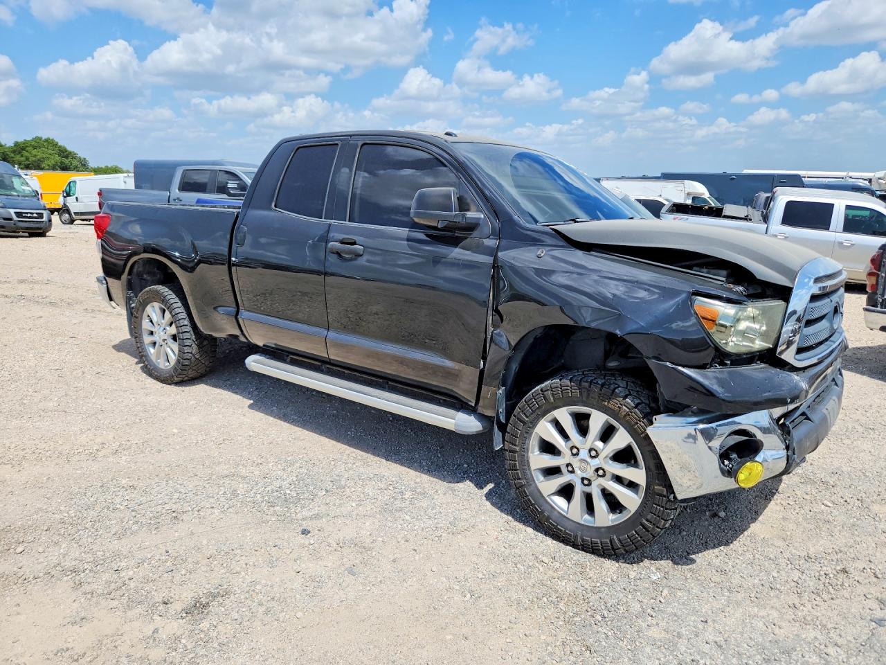 2010 Toyota Tundra Double Cab Sr5 Black vin: 5TFRM5F12AX011308
