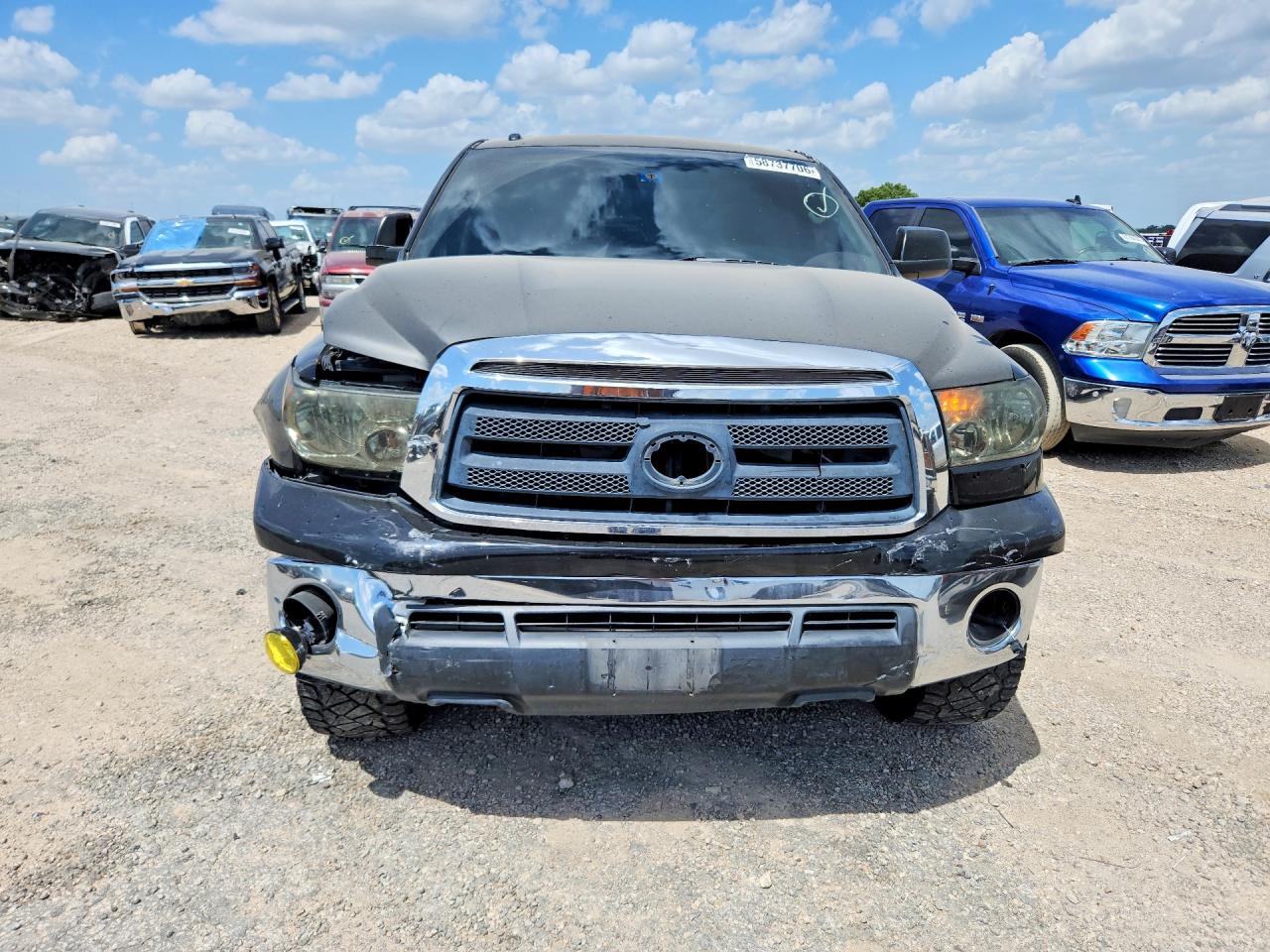 2010 Toyota Tundra Double Cab Sr5 Black vin: 5TFRM5F12AX011308