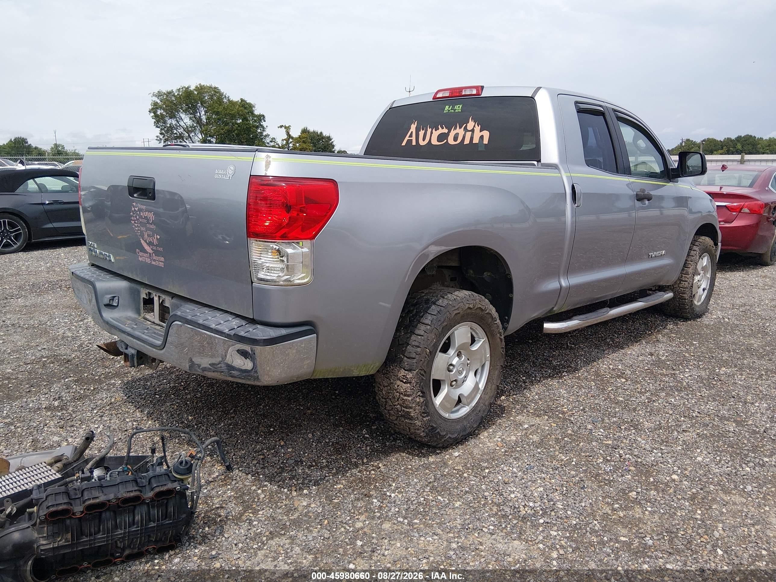 2010 Toyota Tundra Grade 4.6l V8 Серебряный vin: 5TFRM5F12AX015438