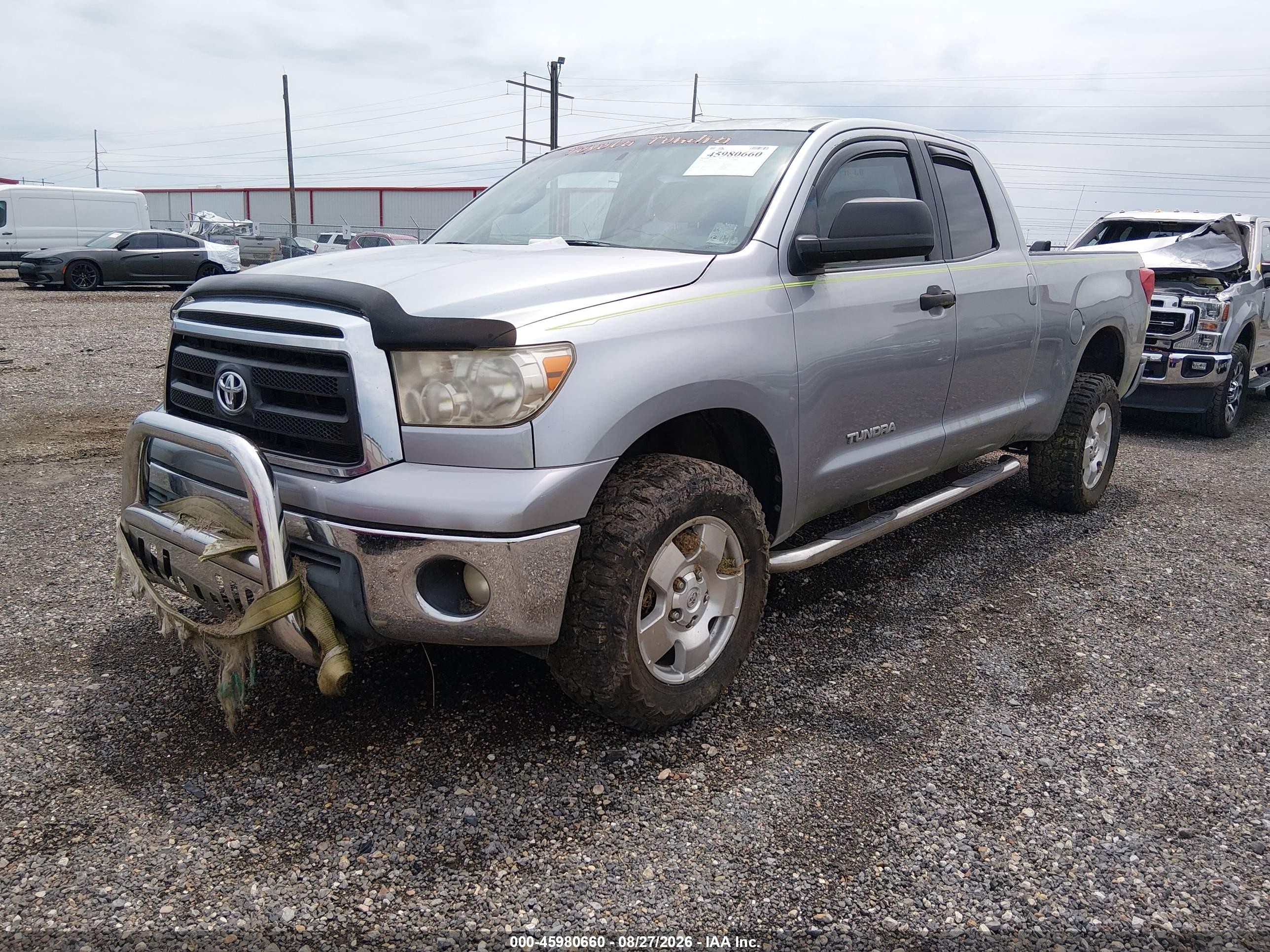 2010 Toyota Tundra Grade 4.6l V8 Серебряный vin: 5TFRM5F12AX015438