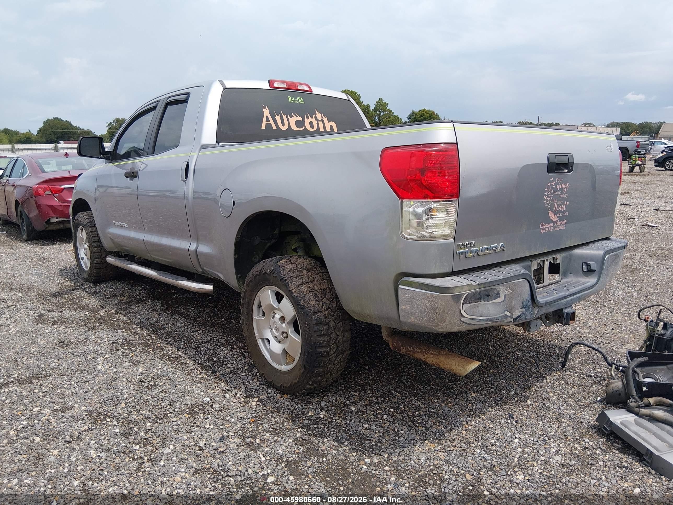 2010 Toyota Tundra Grade 4.6l V8 Серебряный vin: 5TFRM5F12AX015438