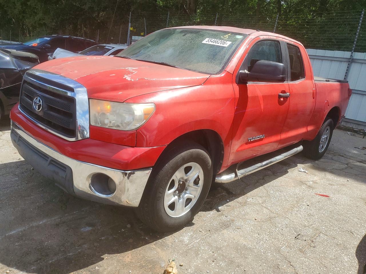 2011 Toyota Tundra Double Cab Sr5 Red vin: 5TFRM5F12BX022245