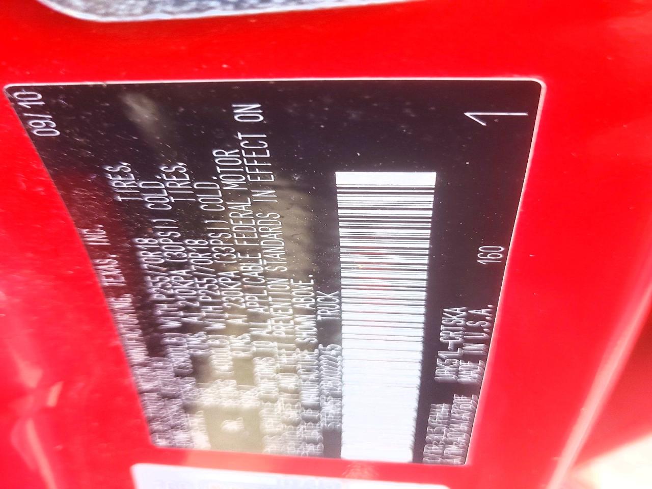 2011 Toyota Tundra Double Cab Sr5 Red vin: 5TFRM5F12BX022245