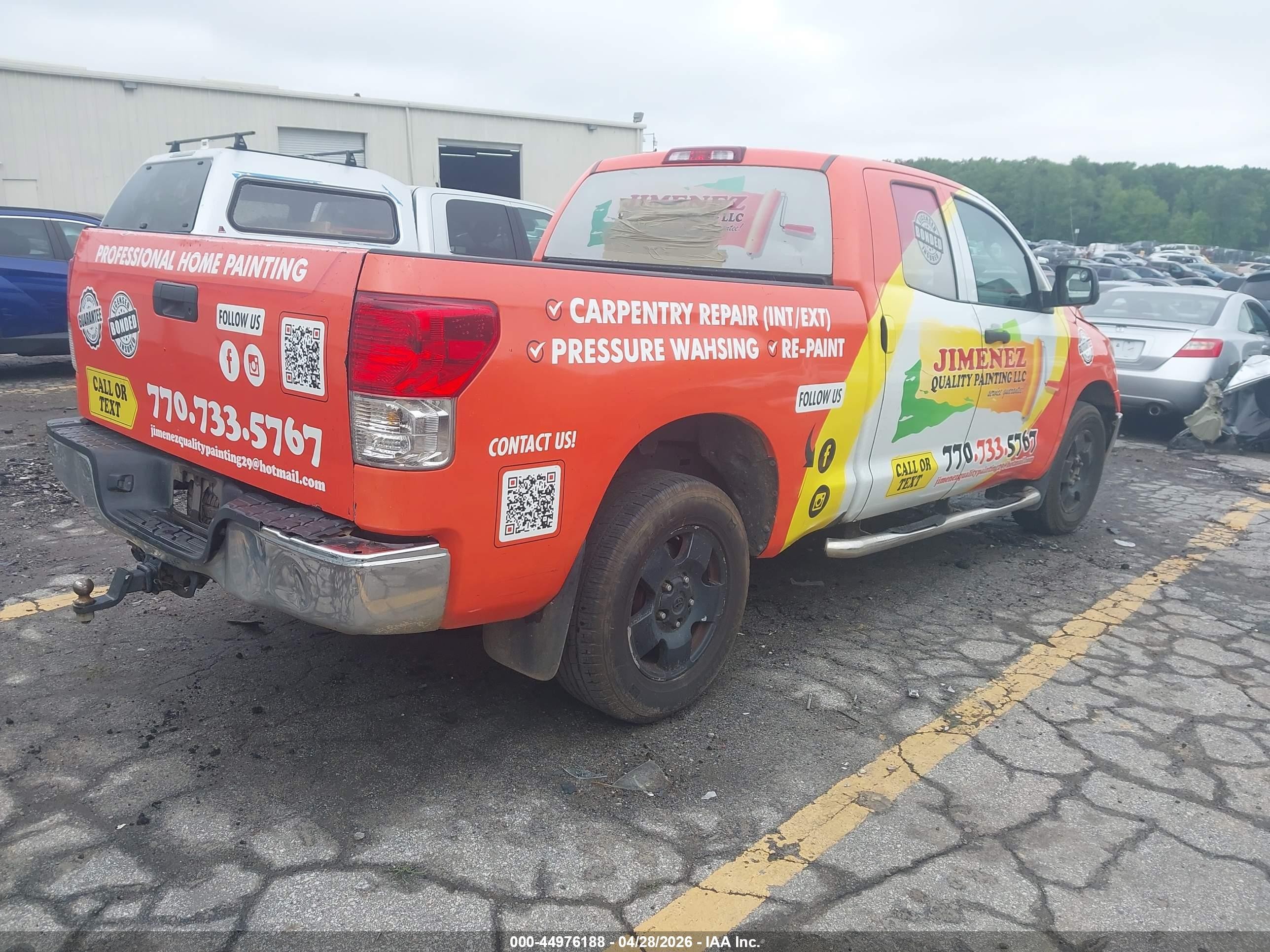 2011 Toyota Tundra Grade 4.6l V8 Orange vin: 5TFRM5F12BX023895