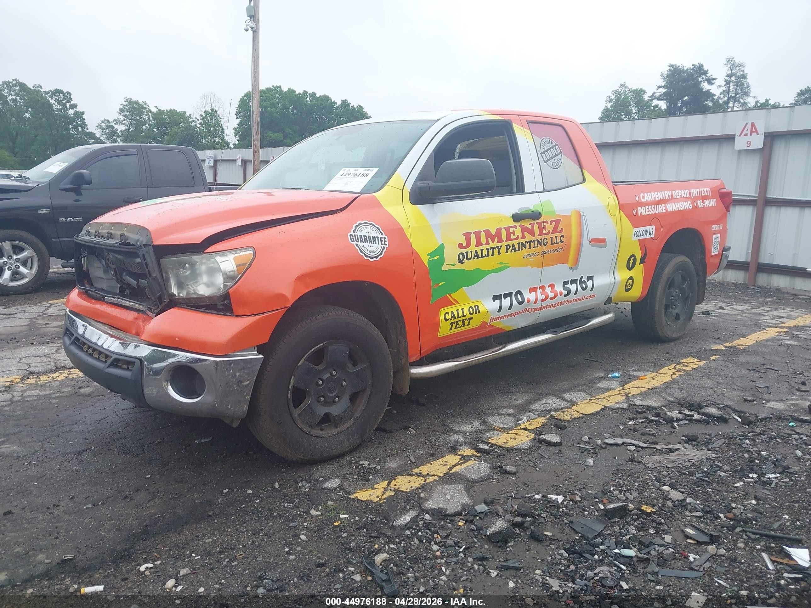 2011 Toyota Tundra Grade 4.6l V8 Orange vin: 5TFRM5F12BX023895