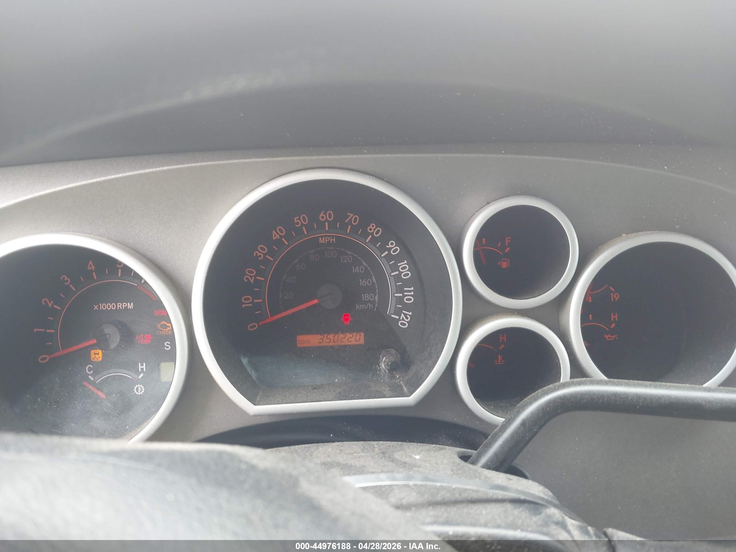2011 Toyota Tundra Grade 4.6l V8 Orange vin: 5TFRM5F12BX023895