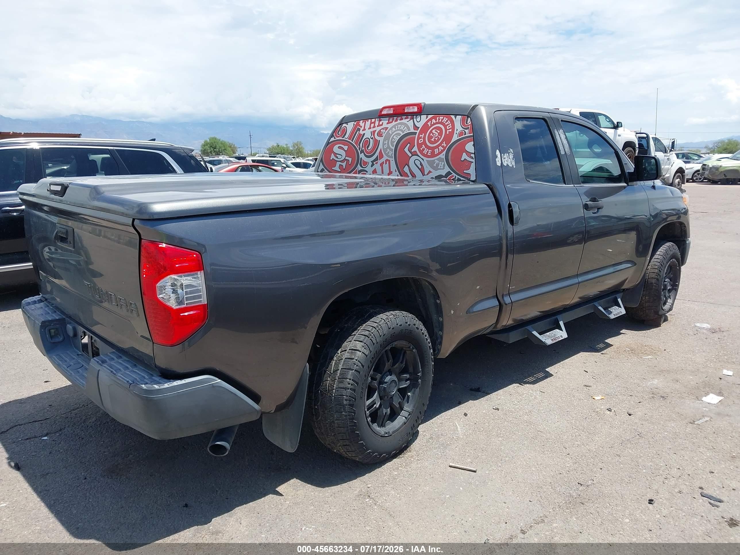 2014 Toyota Tundra Sr 4.6l V8 Gray vin: 5TFRM5F12EX072129