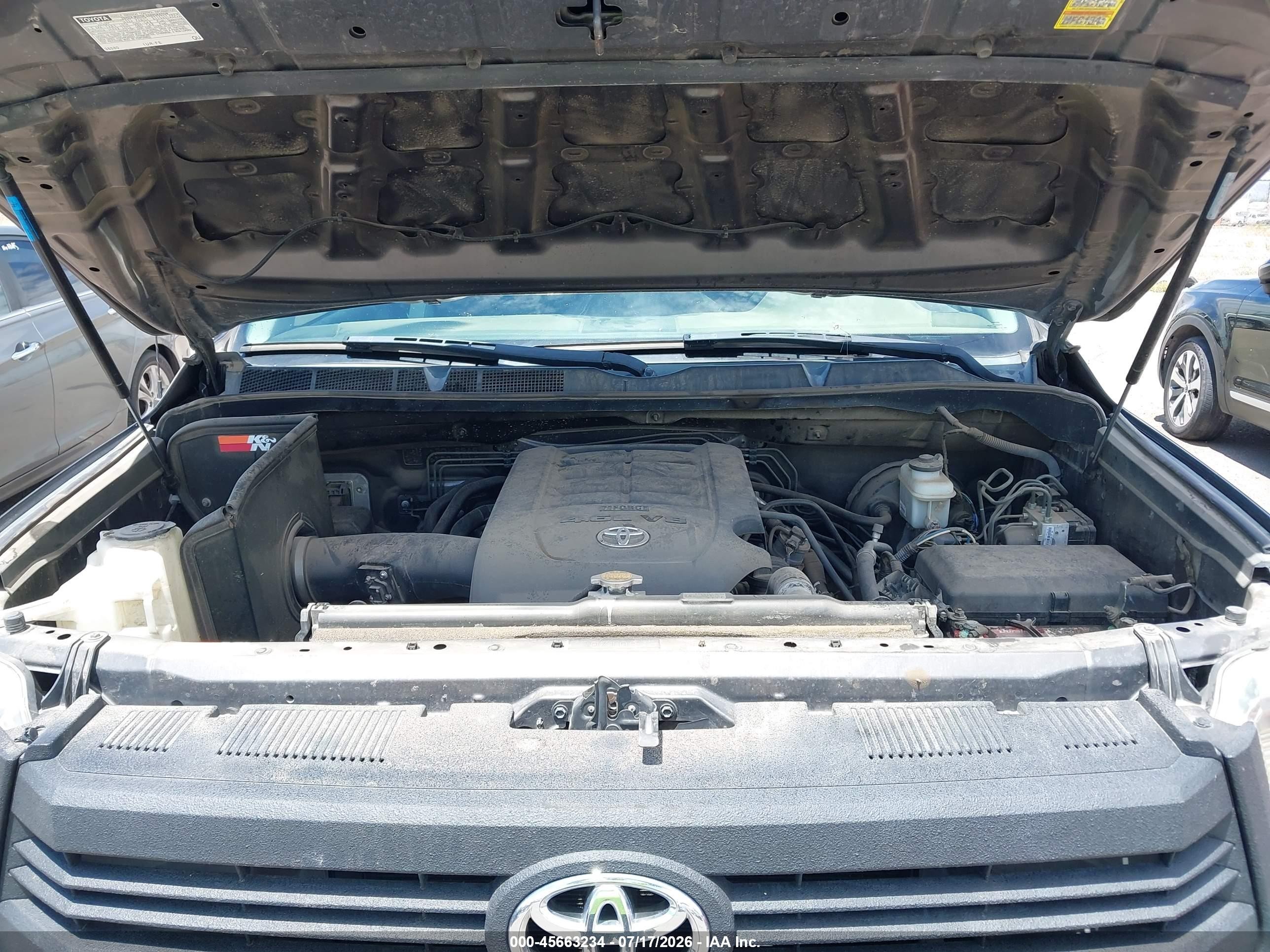 2014 Toyota Tundra Sr 4.6l V8 Gray vin: 5TFRM5F12EX072129