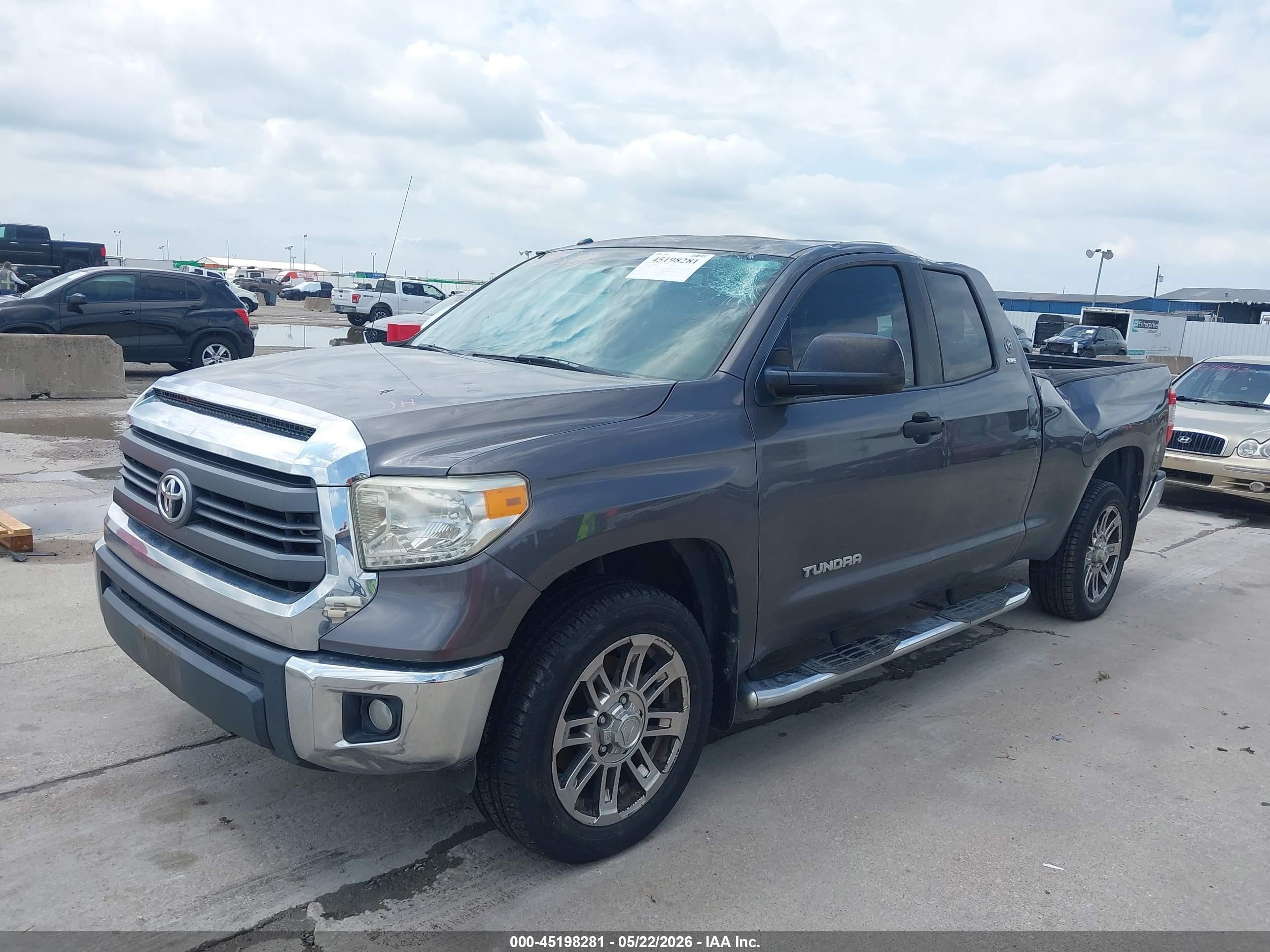 2014 Toyota Tundra Sr5 4.6l V8 Gray vin: 5TFRM5F12EX080618