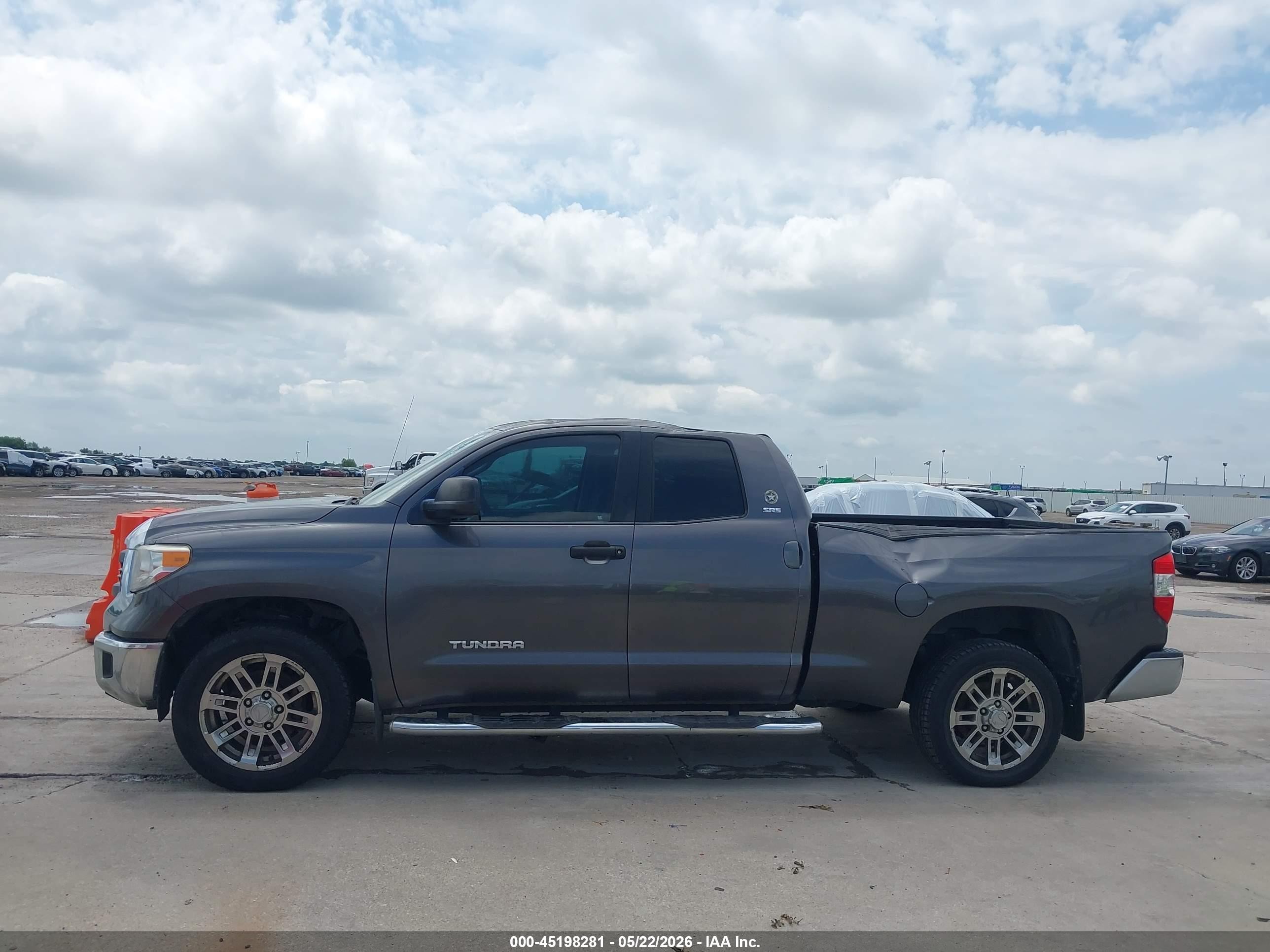 2014 Toyota Tundra Sr5 4.6l V8 Gray vin: 5TFRM5F12EX080618