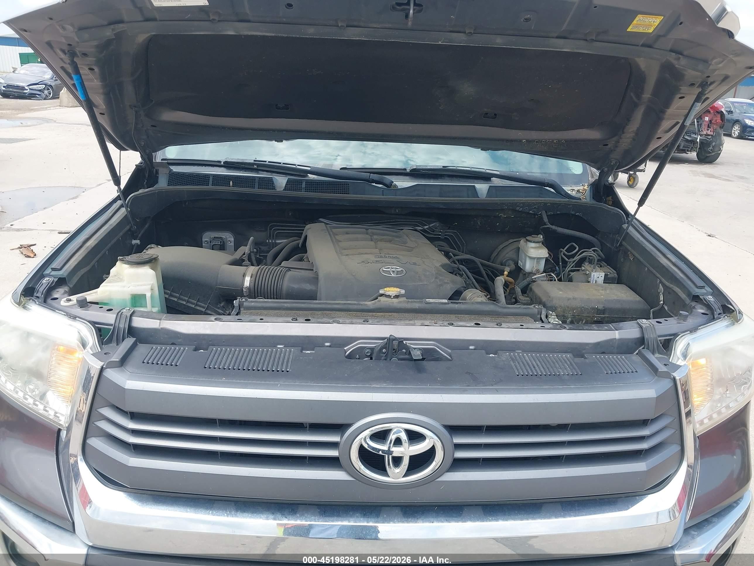 2014 Toyota Tundra Sr5 4.6l V8 Gray vin: 5TFRM5F12EX080618