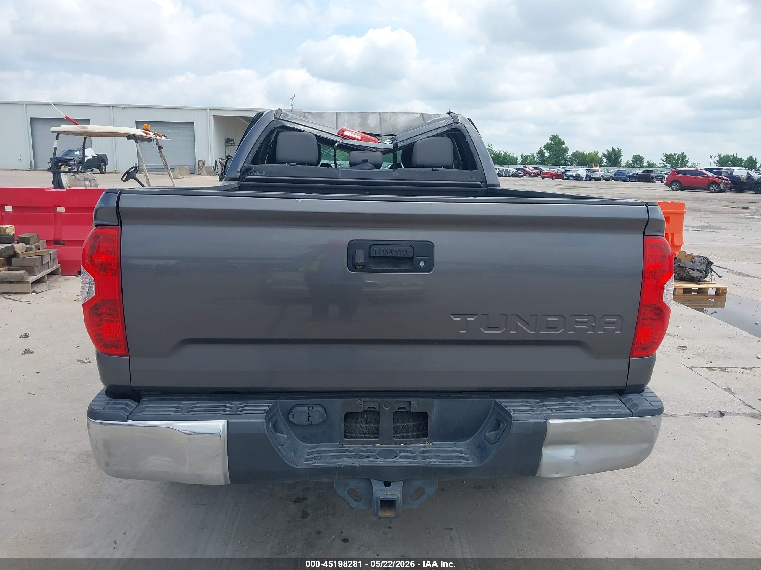 2014 Toyota Tundra Sr5 4.6l V8 Gray vin: 5TFRM5F12EX080618