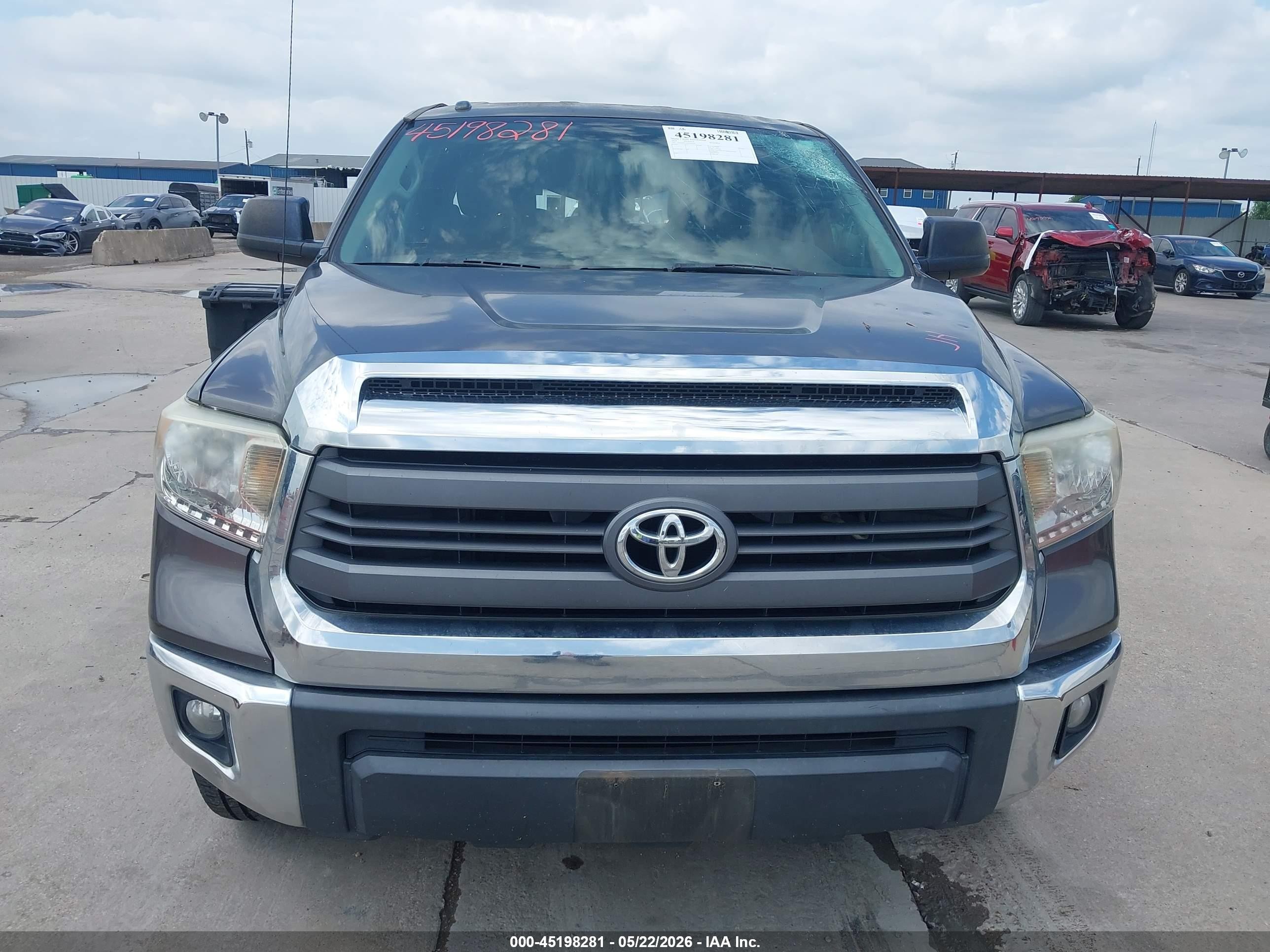 2014 Toyota Tundra Sr5 4.6l V8 Gray vin: 5TFRM5F12EX080618