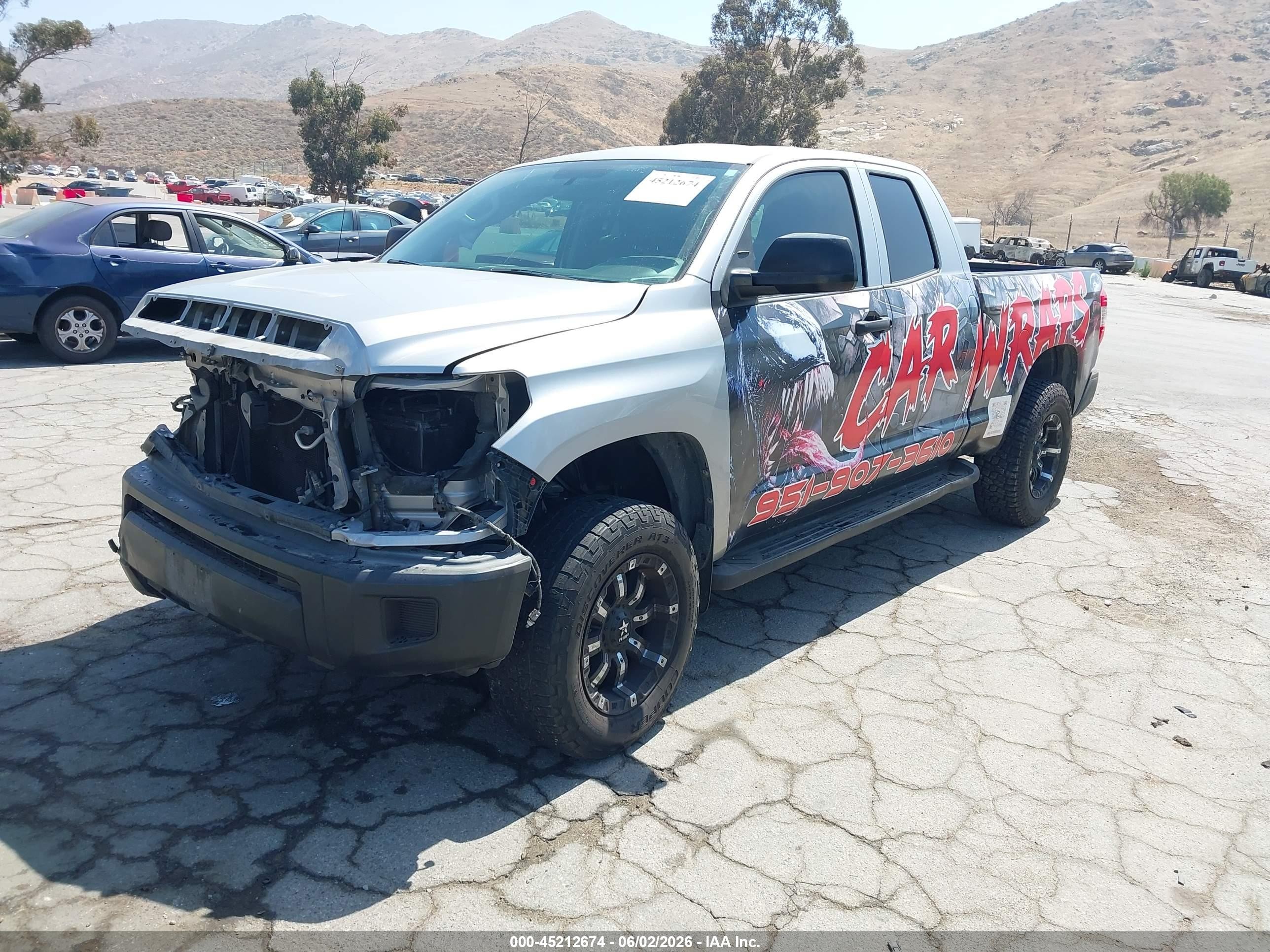 2015 Toyota Tundra Sr 4.6l V8 Silver vin: 5TFRM5F12FX088915
