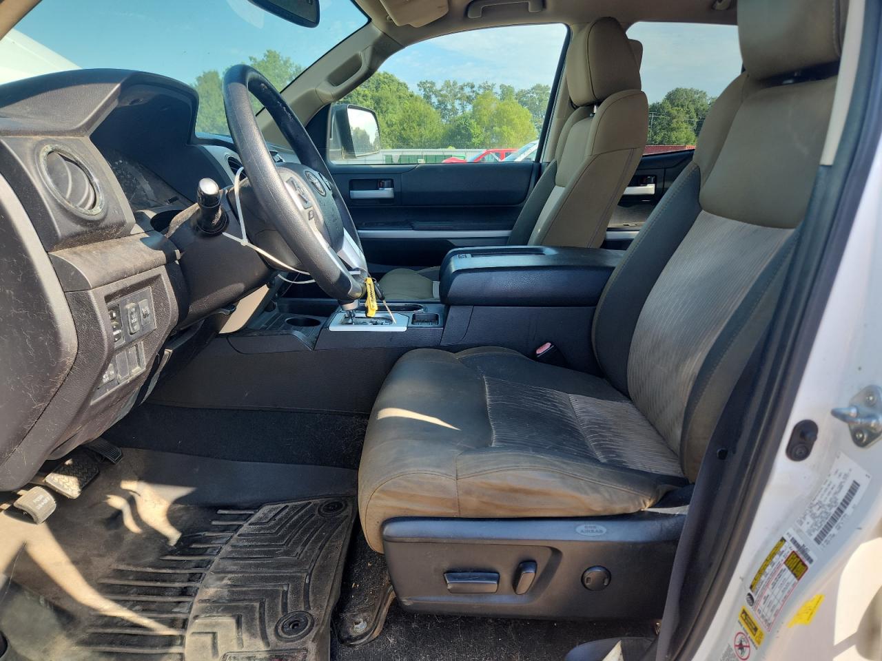2015 Toyota Tundra Sr5 Silver vin: 5TFRM5F12FX089465 Damage: Left Front Seat, Stained, Permanent