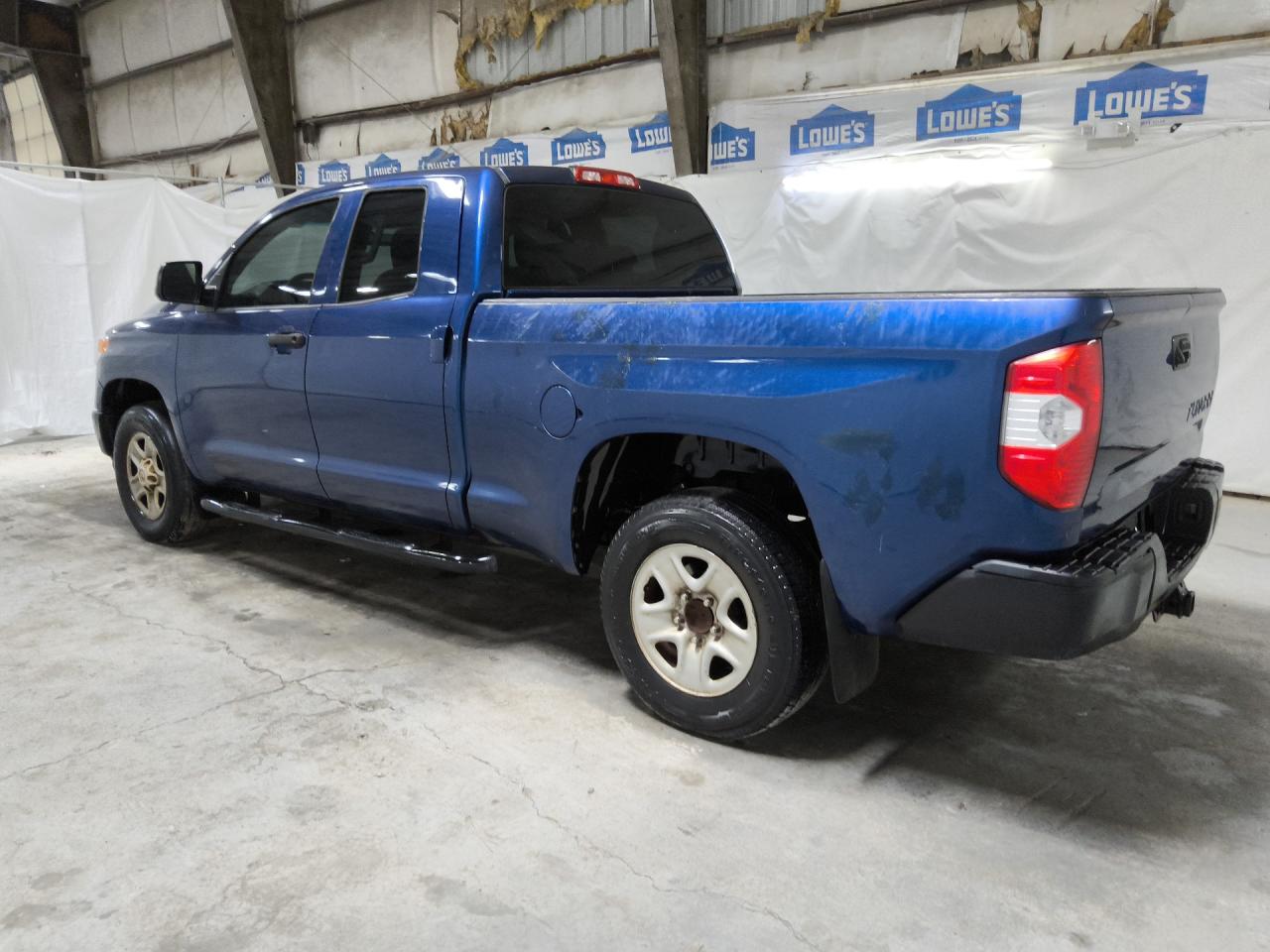 2015 Toyota Tundra Sr Blue vin: 5TFRM5F12FX090518 Damage: L Cab Corner Panel, Dent(S) W/No Paint Dmg, Pdr-1 Dent