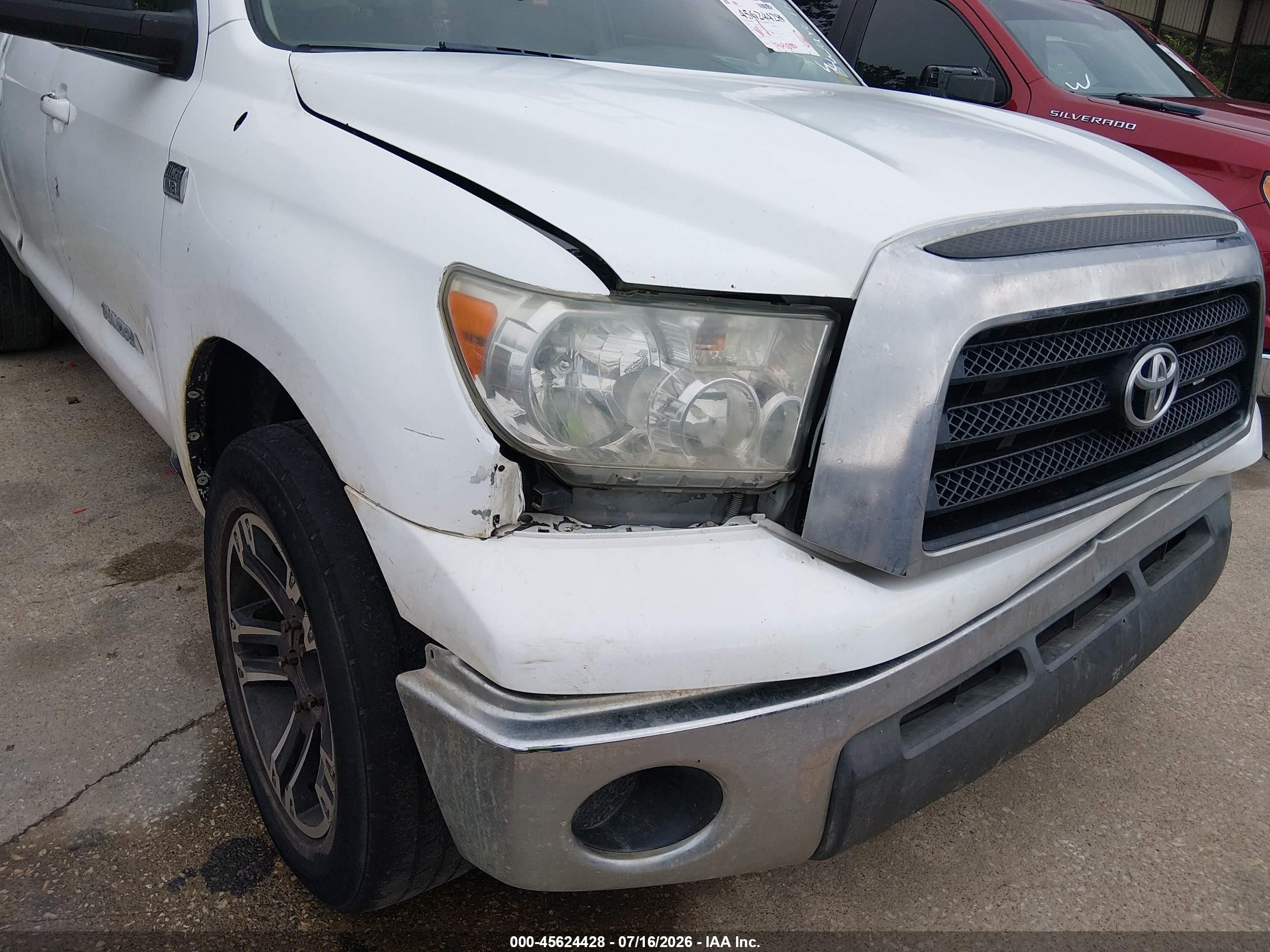 2010 Toyota Tundra Grade 4.6l V8 White vin: 5TFRM5F13AX008479
