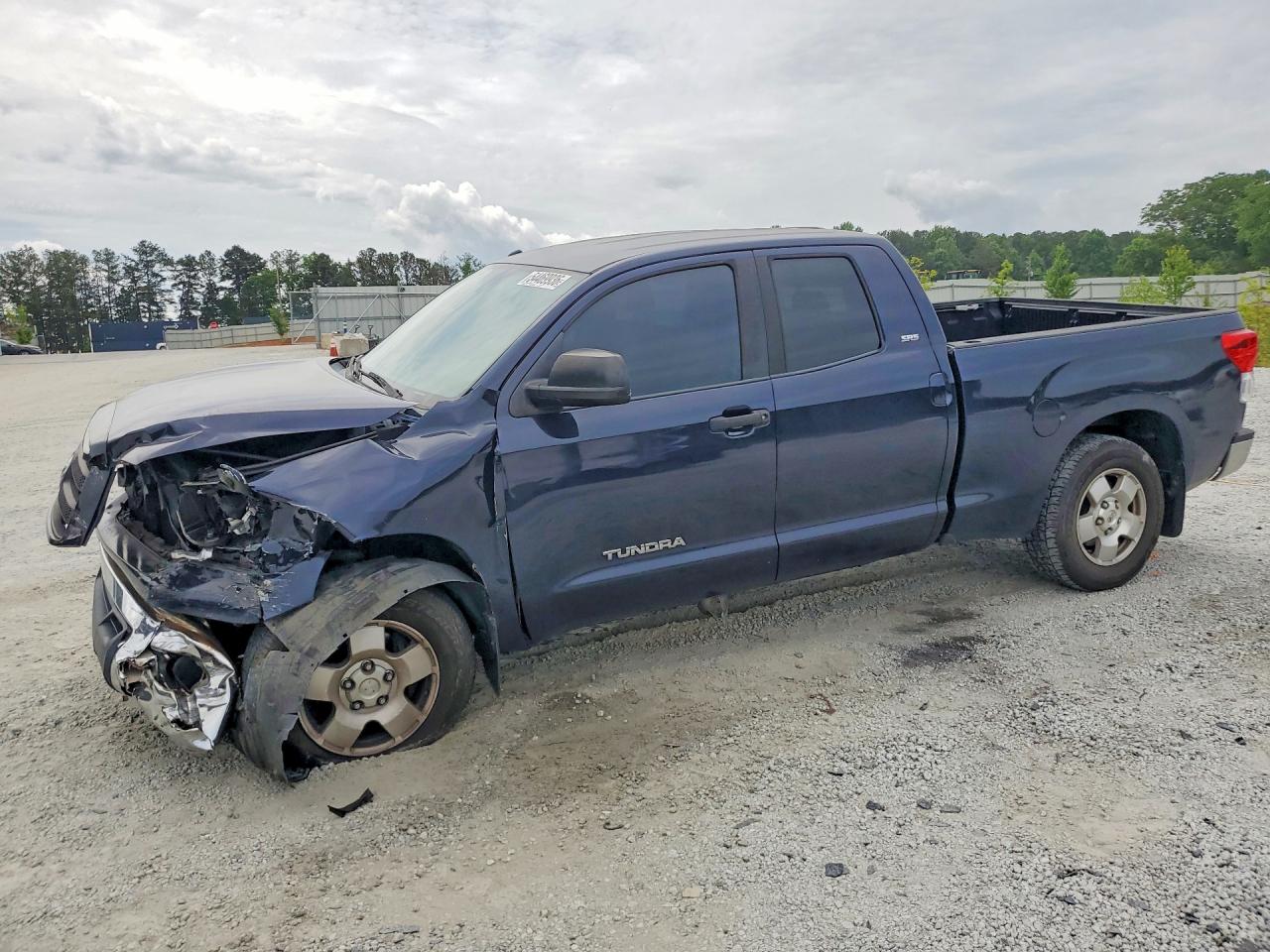 2010 Toyota Tundra Double Cab Sr5 Blue vin: 5TFRM5F13AX014945
