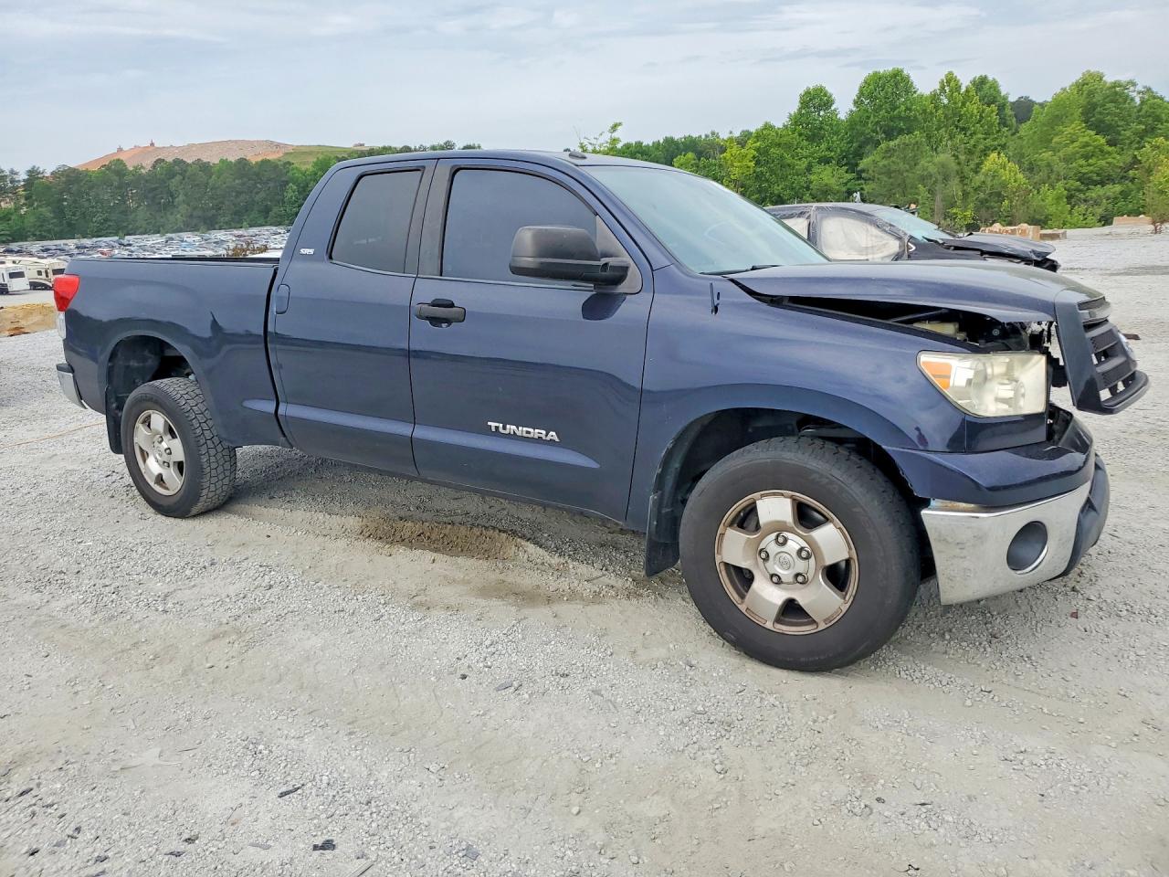 2010 Toyota Tundra Double Cab Sr5 Blue vin: 5TFRM5F13AX014945
