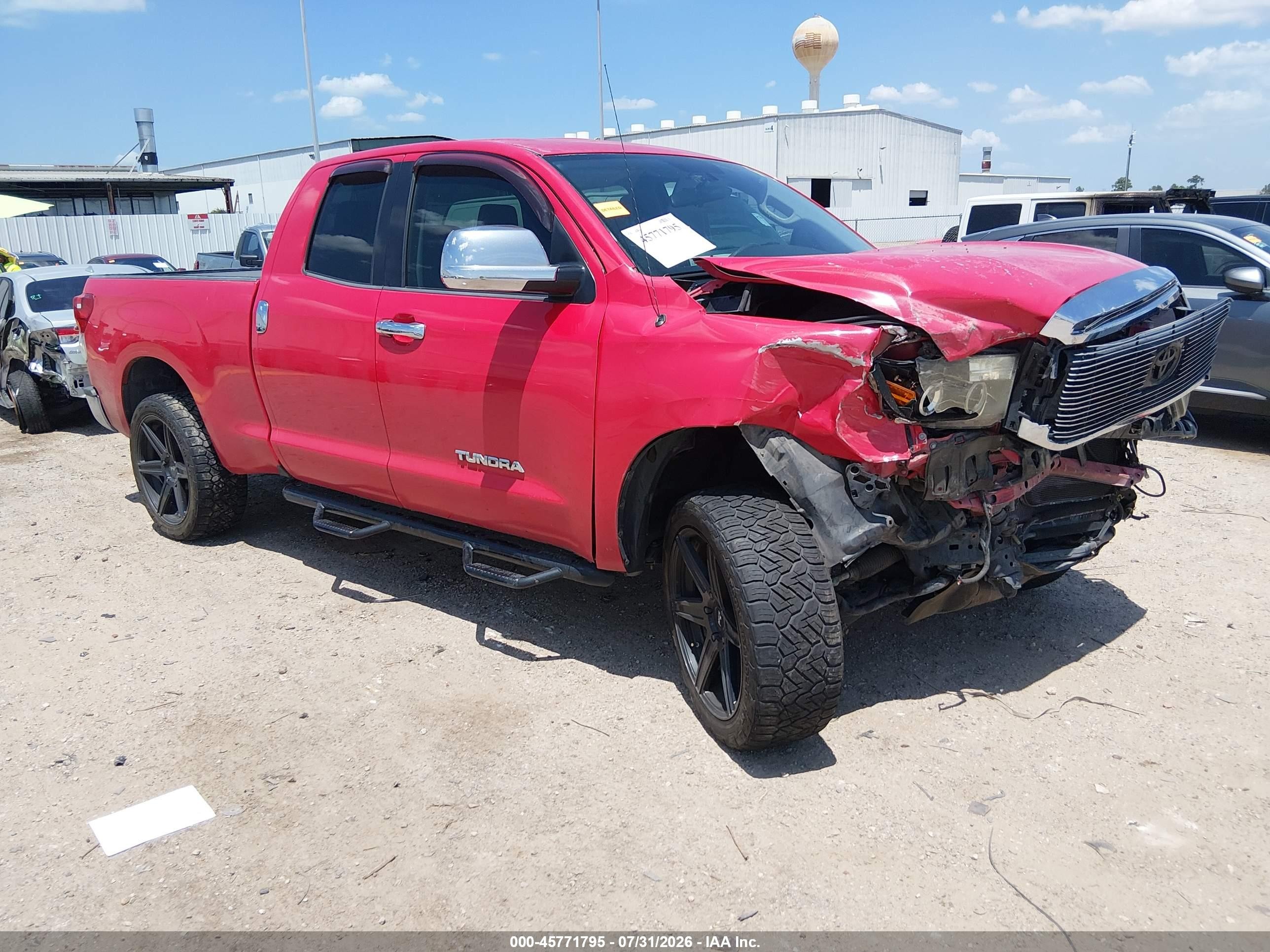 2010 Toyota Tundra Grade 4.6l V8 Red vin: 5TFRM5F13AX015061