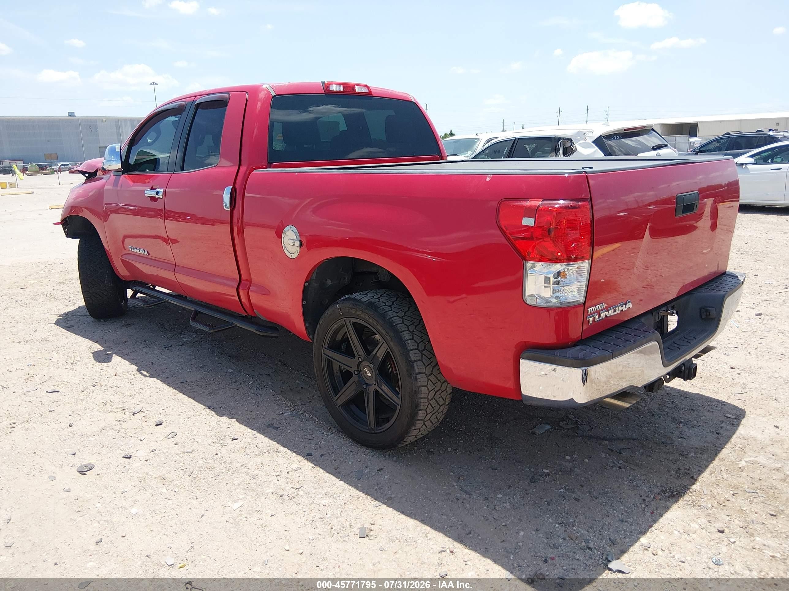 2010 Toyota Tundra Grade 4.6l V8 Red vin: 5TFRM5F13AX015061