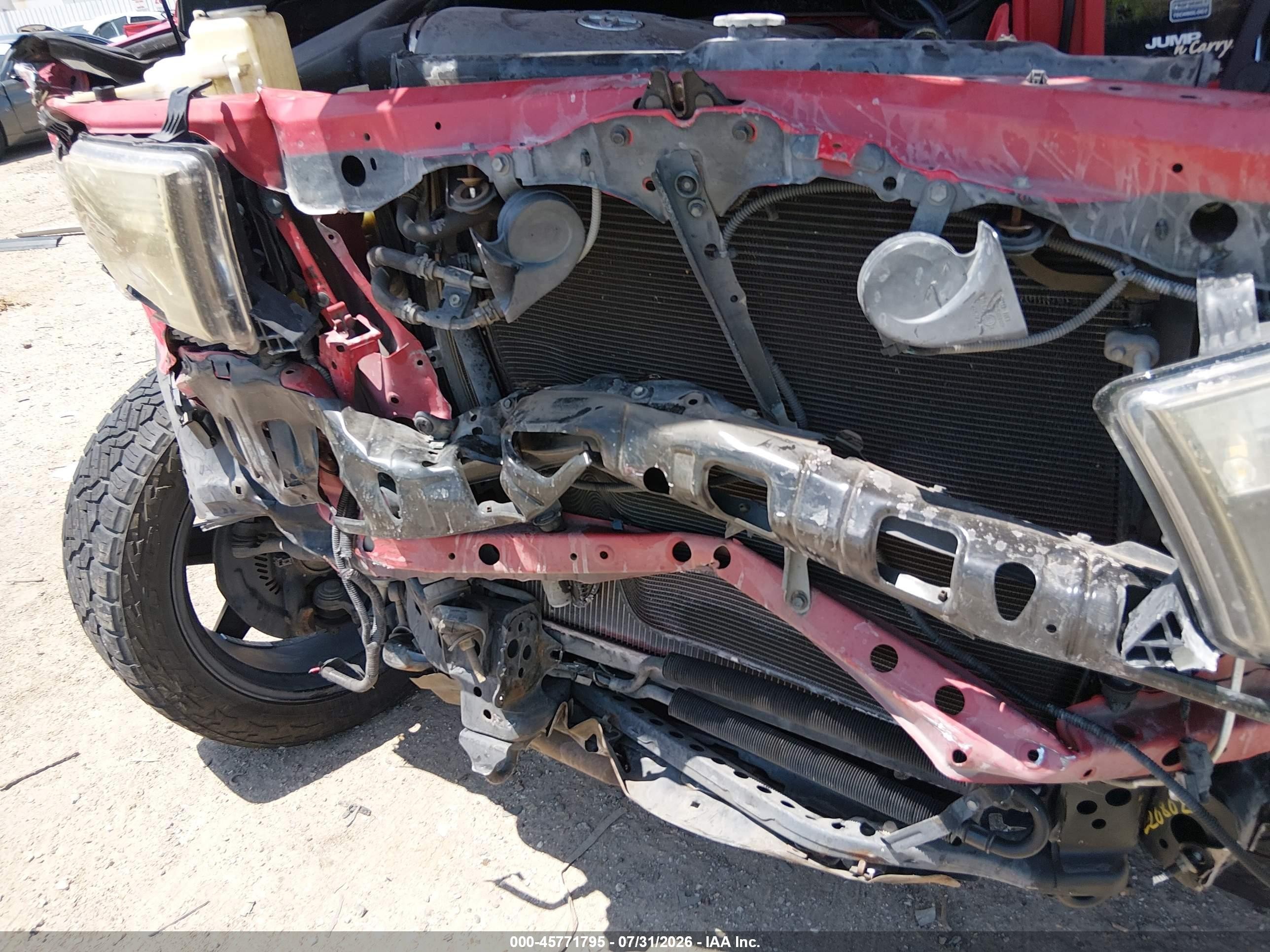2010 Toyota Tundra Grade 4.6l V8 Red vin: 5TFRM5F13AX015061