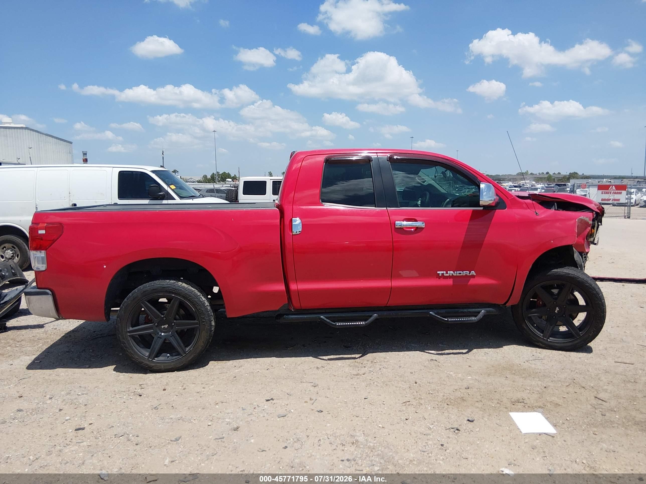 2010 Toyota Tundra Grade 4.6l V8 Red vin: 5TFRM5F13AX015061