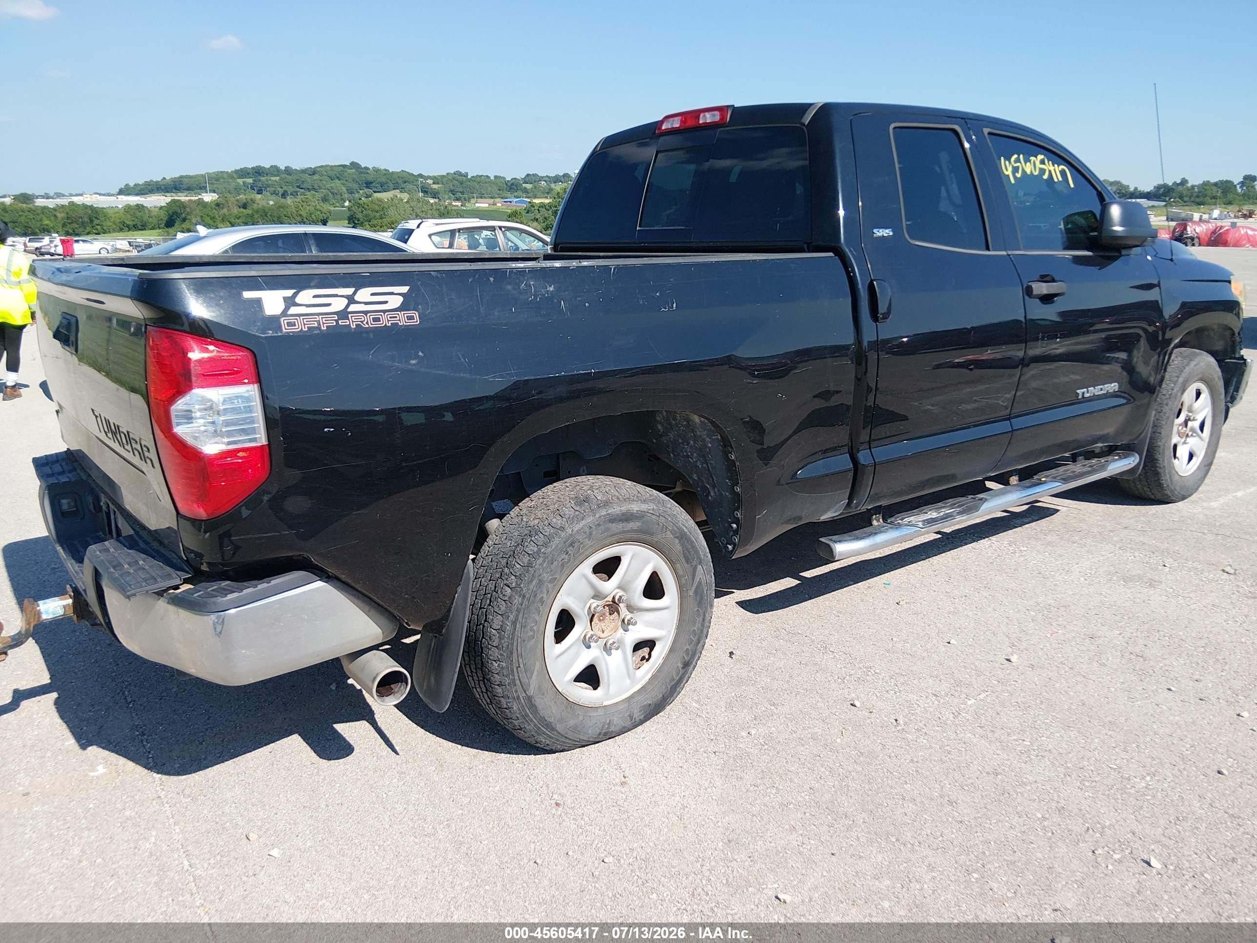2015 Toyota Tundra Sr5 4.6l V8 Black vin: 5TFRM5F13FX086414