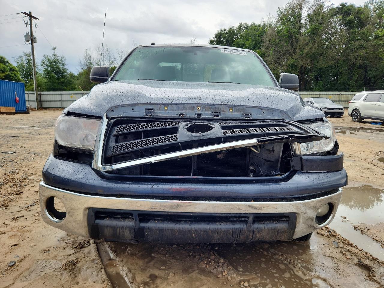 2010 Toyota Tundra Double Cab Sr5 Blue vin: 5TFRM5F14AX013982