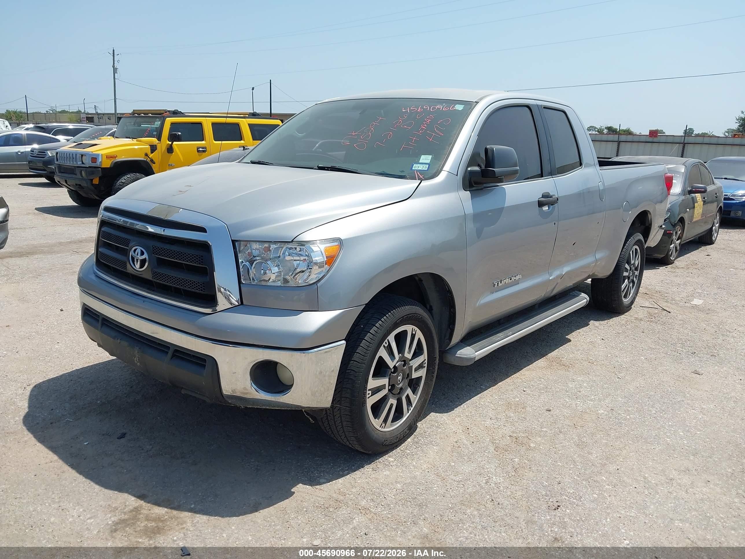 2010 Toyota Tundra Grade 4.6l V8 Silver vin: 5TFRM5F14AX015294
