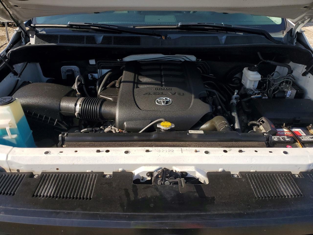 2014 Toyota Tundra Double Cab Sr White vin: 5TFRM5F14EX068826