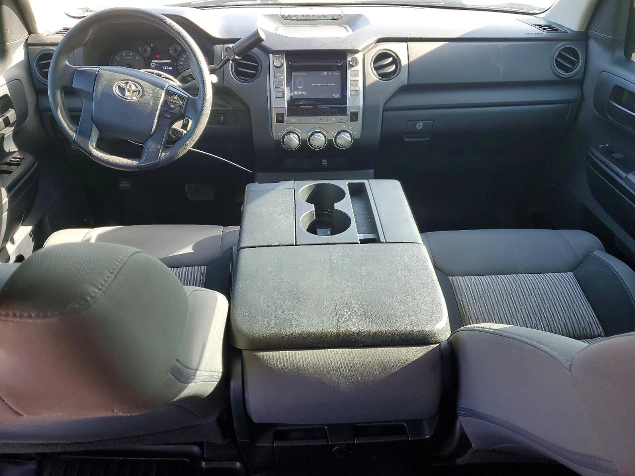 2014 Toyota Tundra Double Cab Sr White vin: 5TFRM5F14EX068826