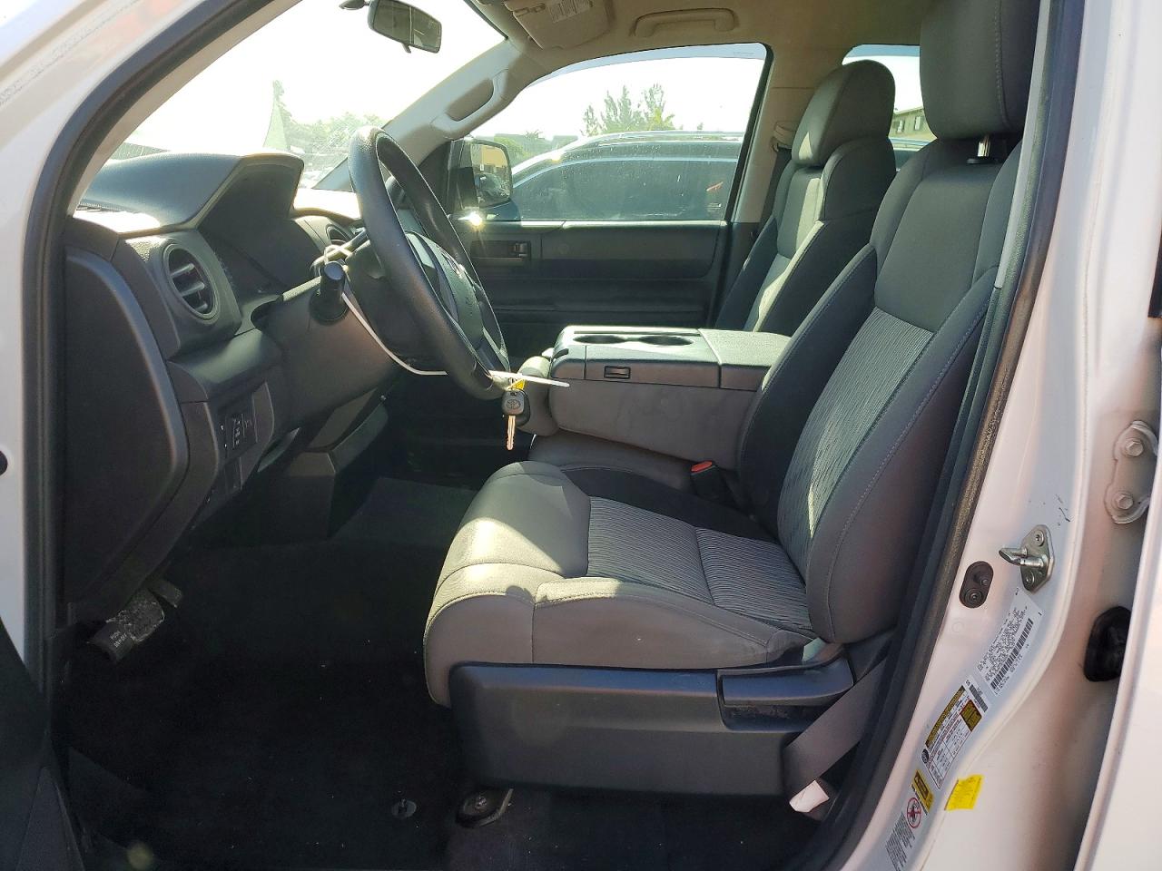 2014 Toyota Tundra Double Cab Sr White vin: 5TFRM5F14EX068826