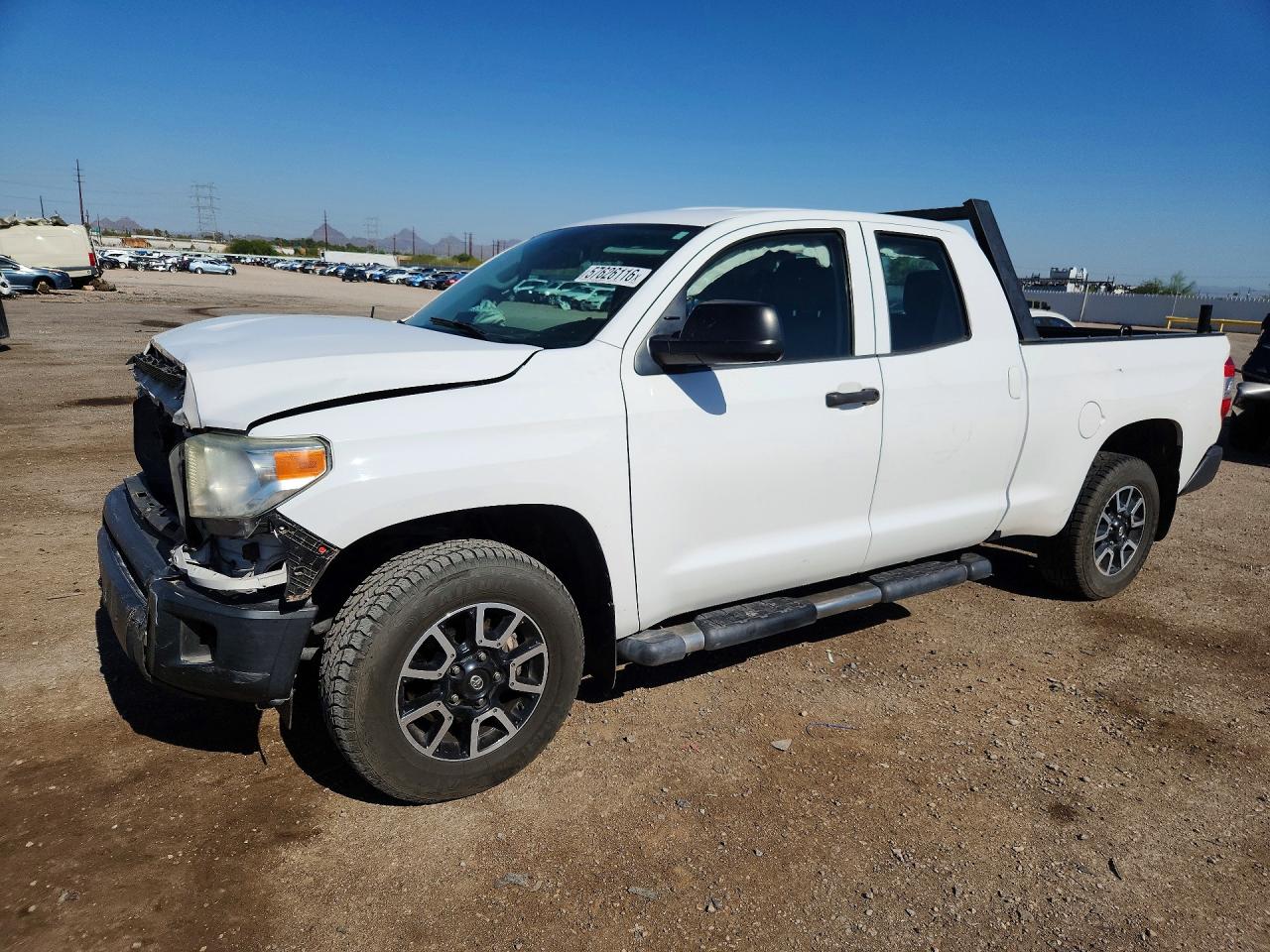 2014 Toyota Tundra Sr White vin: 5TFRM5F14EX075324
