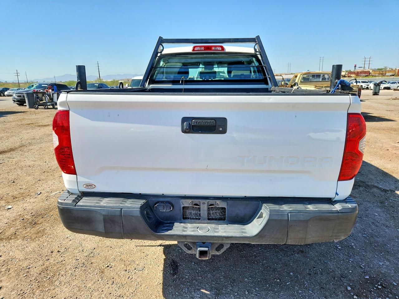 2014 Toyota Tundra Sr White vin: 5TFRM5F14EX075324