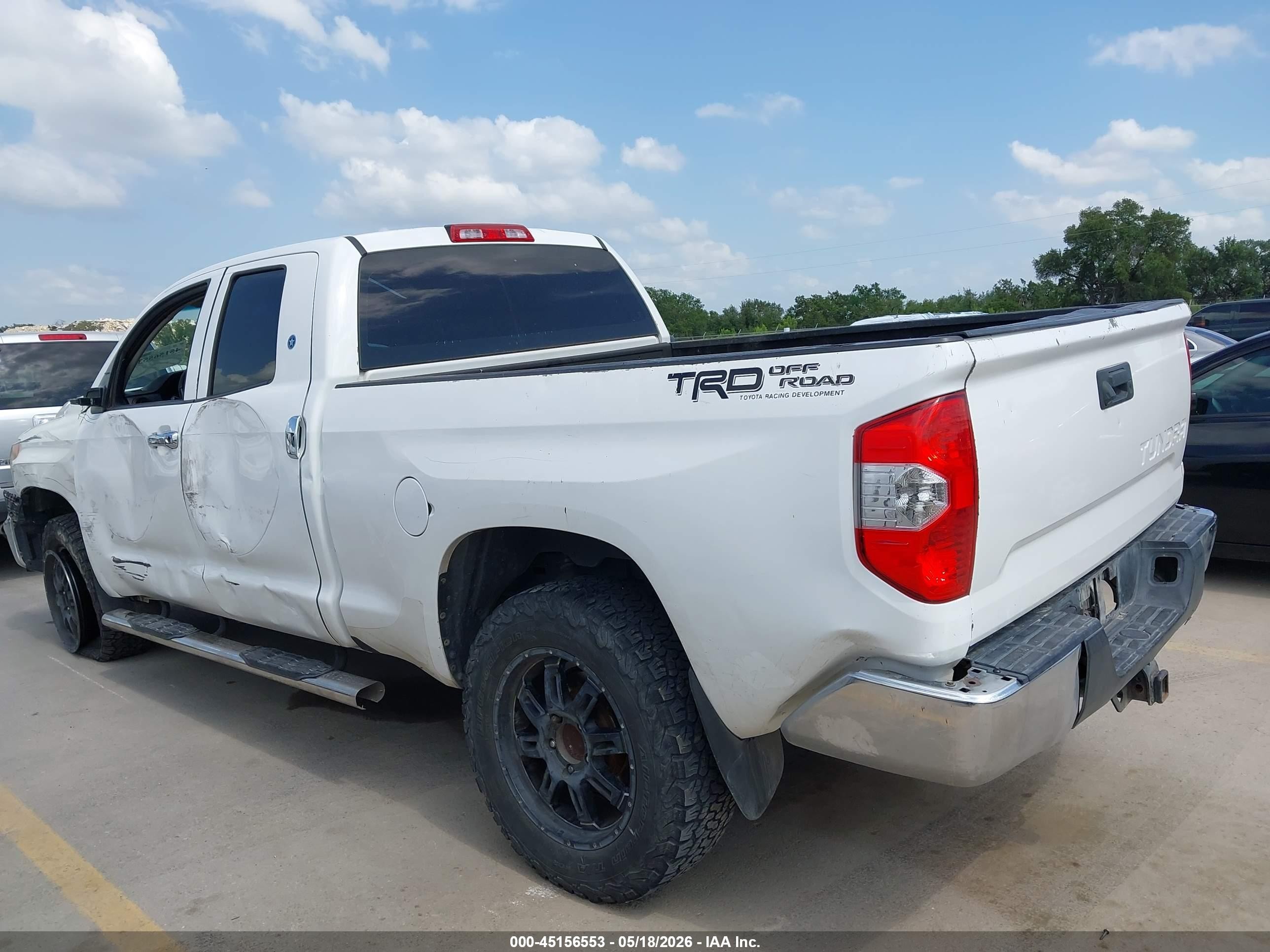 2015 Toyota Tundra Sr 4.6l V8 White vin: 5TFRM5F14FX082954