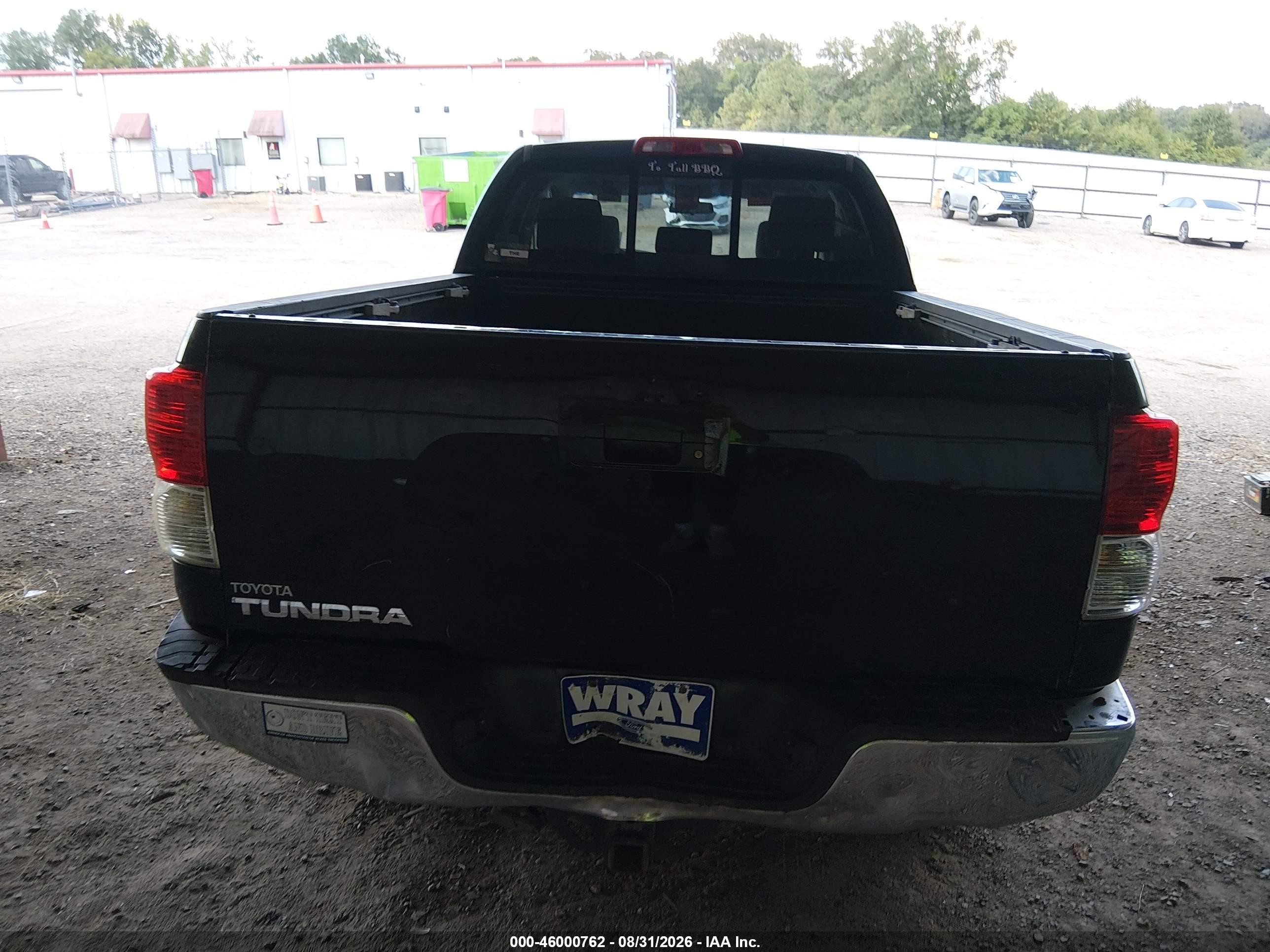2010 Toyota Tundra Grade 4.6l V8 Black vin: 5TFRM5F15AX002117