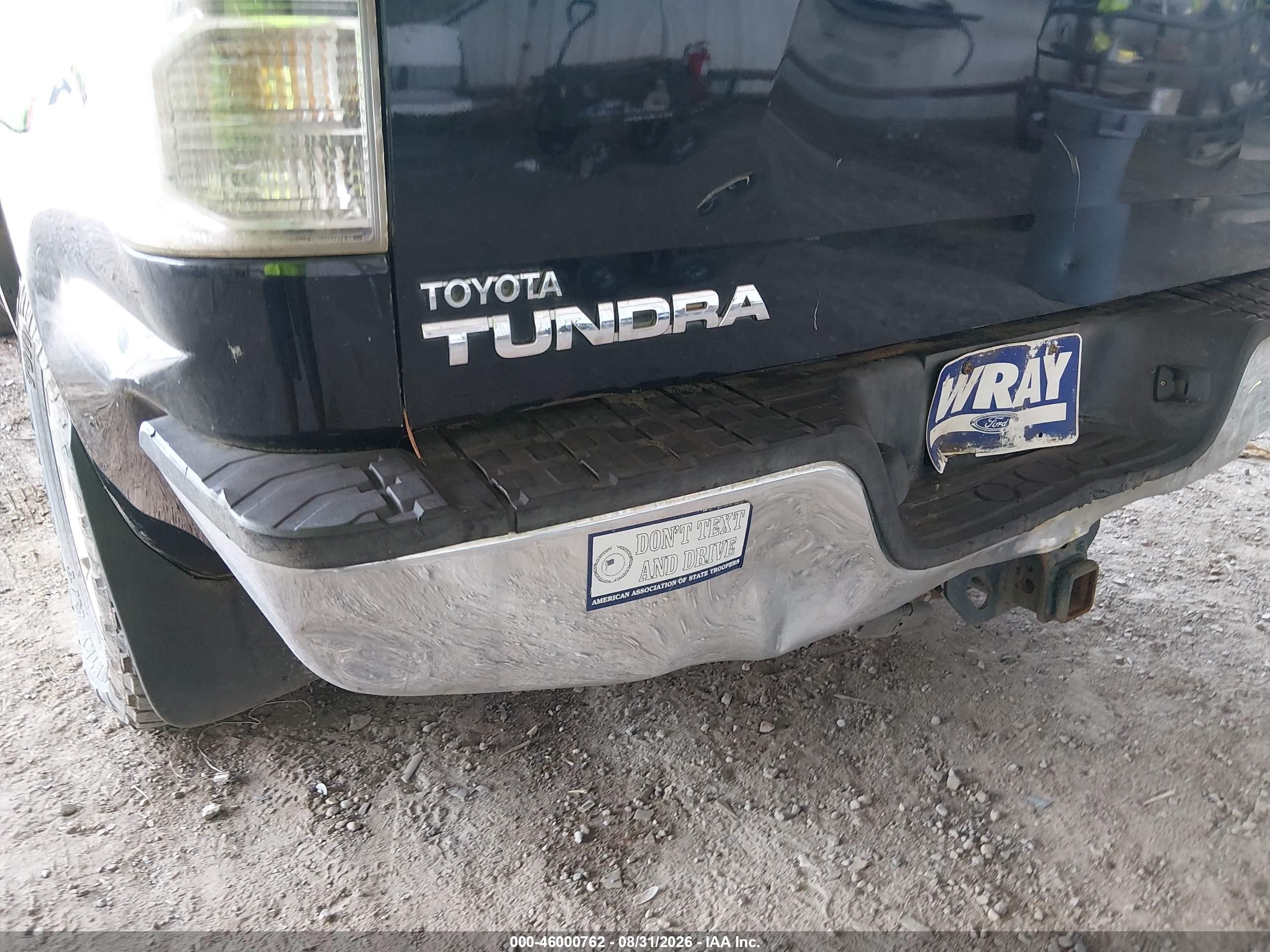 2010 Toyota Tundra Grade 4.6l V8 Black vin: 5TFRM5F15AX002117