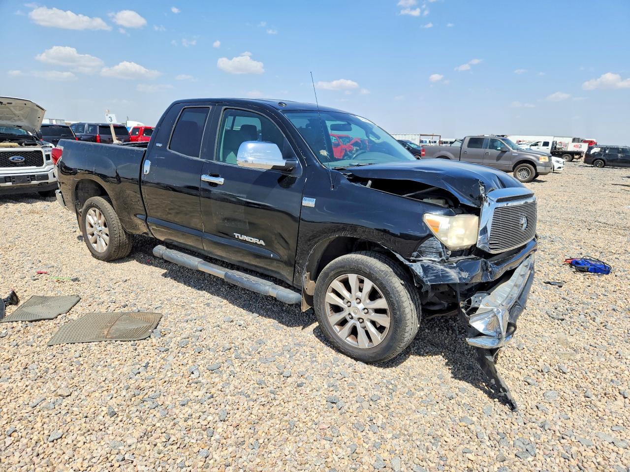 2010 Toyota Tundra Double Cab Sr5 Black vin: 5TFRM5F15AX005986