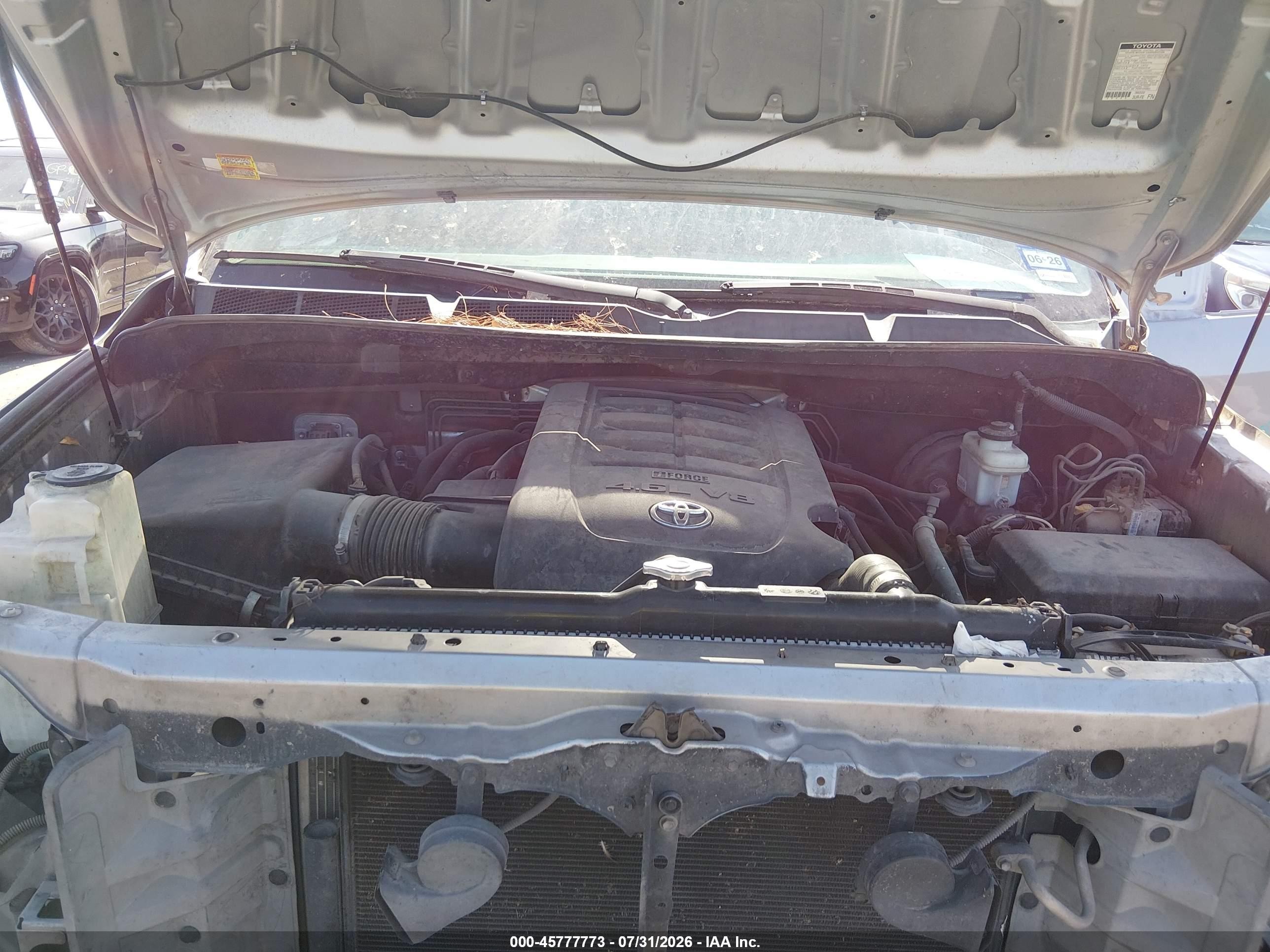 2012 Toyota Tundra Grade 4.6l V8 Silver vin: 5TFRM5F15CX045617