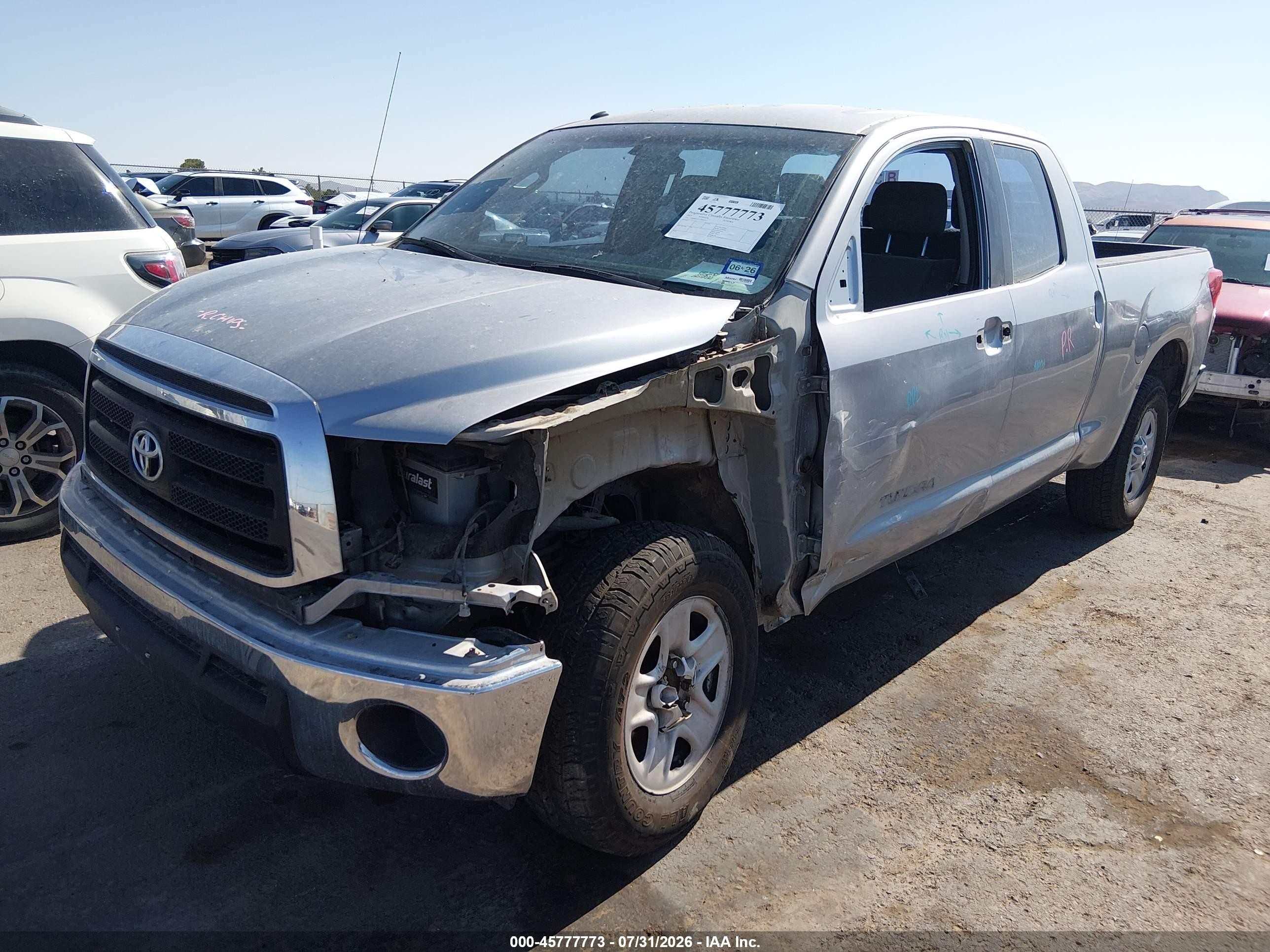 2012 Toyota Tundra Grade 4.6l V8 Silver vin: 5TFRM5F15CX045617