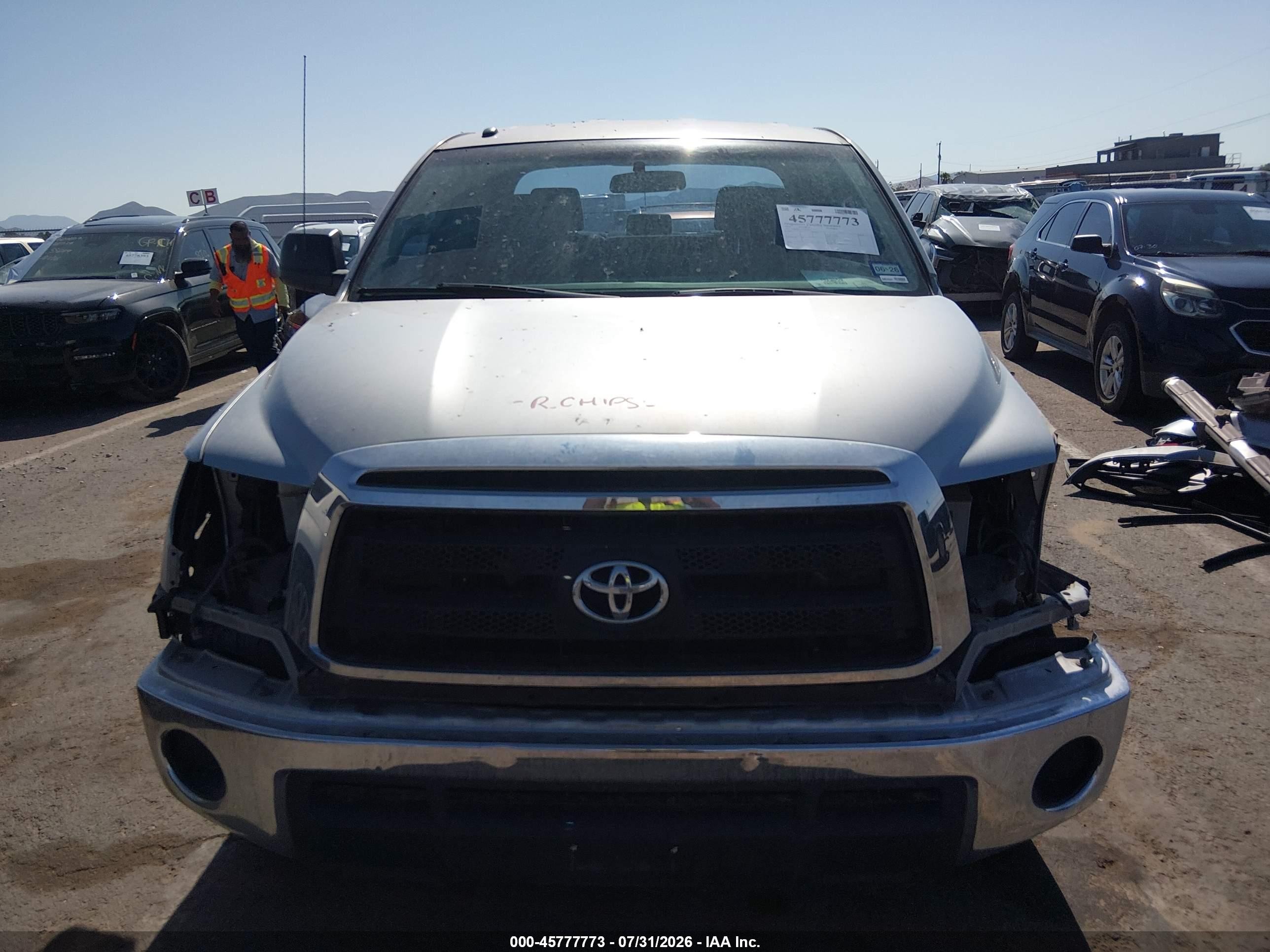 2012 Toyota Tundra Grade 4.6l V8 Silver vin: 5TFRM5F15CX045617