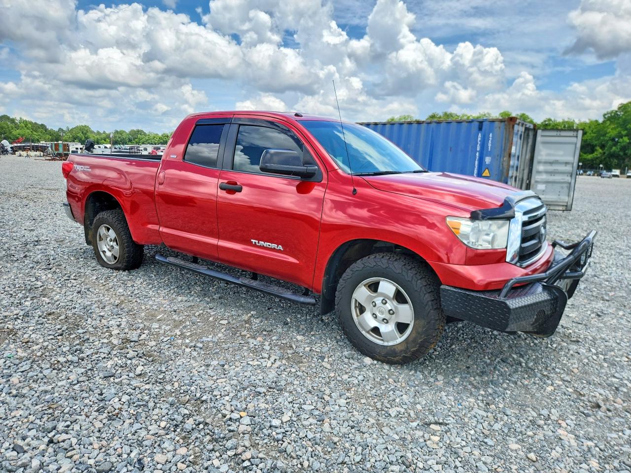 2012 Toyota Tundra Double Cab Sr5 Красный vin: 5TFRM5F15CX048579