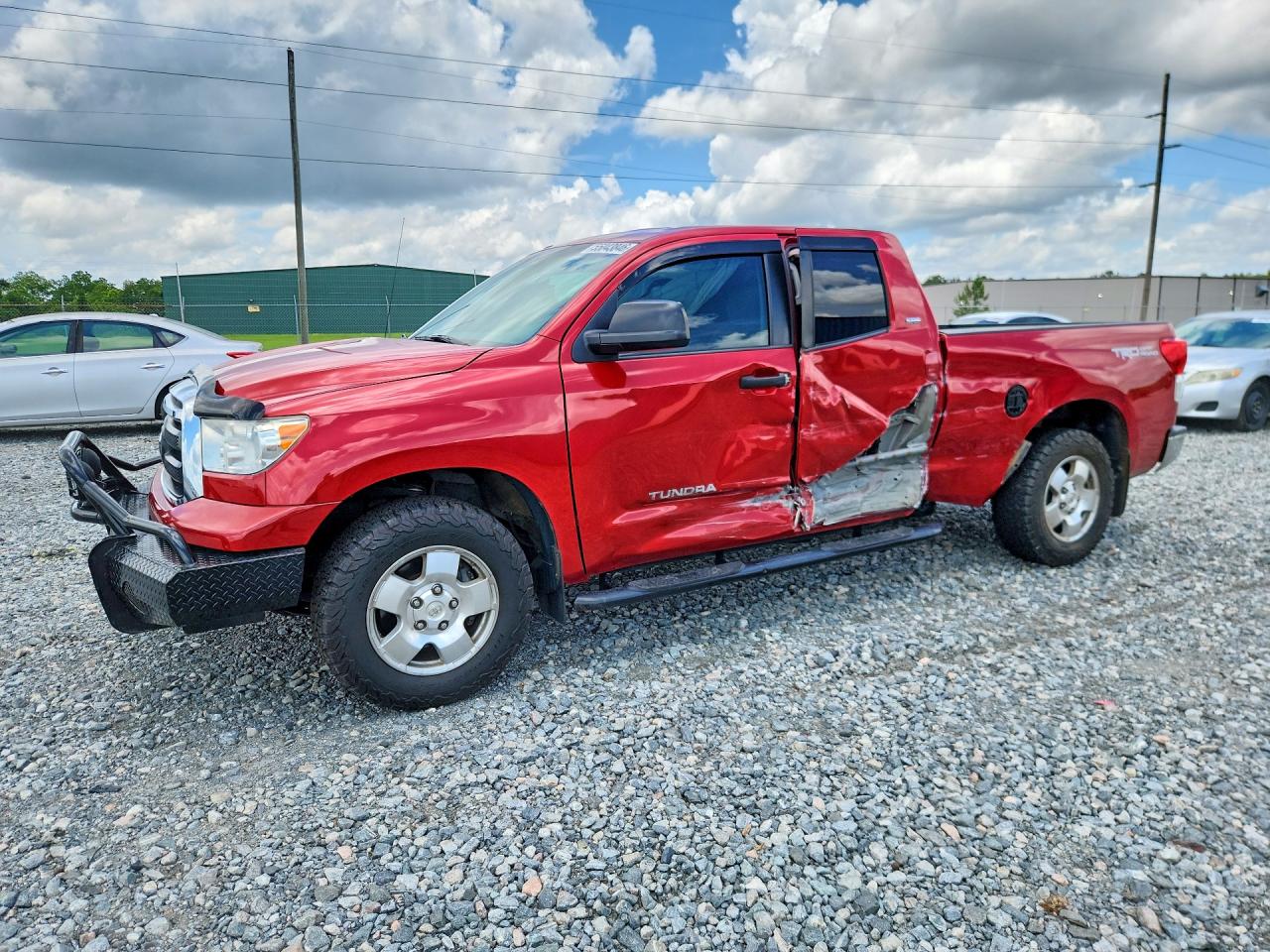 2012 Toyota Tundra Double Cab Sr5 Красный vin: 5TFRM5F15CX048579