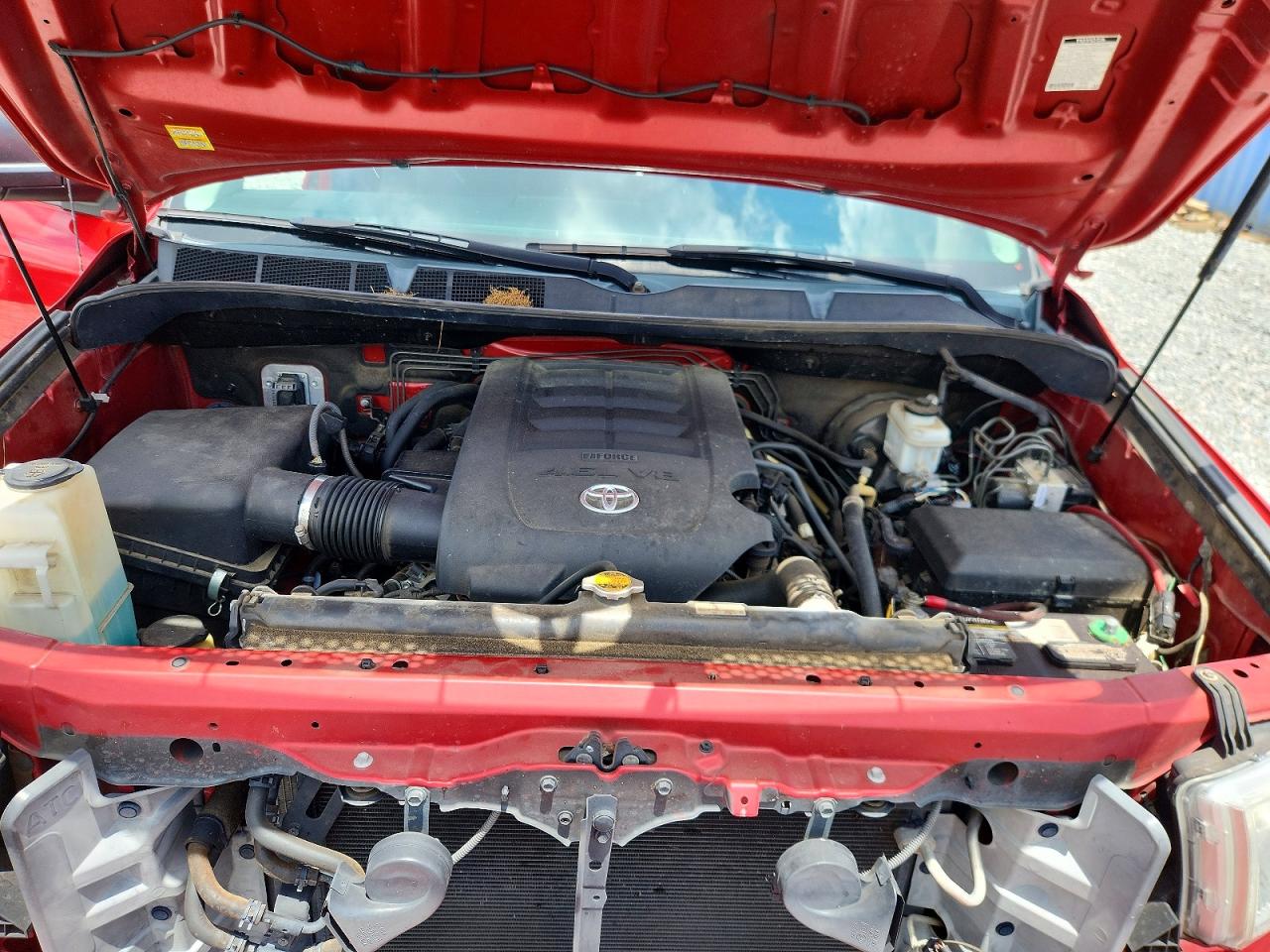 2012 Toyota Tundra Double Cab Sr5 Красный vin: 5TFRM5F15CX048579