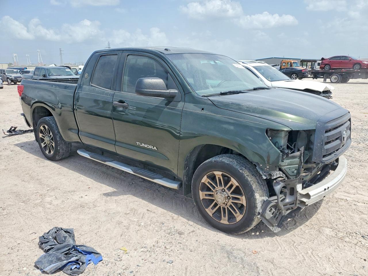 2013 Toyota Tundra Double Cab Sr5 Green vin: 5TFRM5F15DX054996