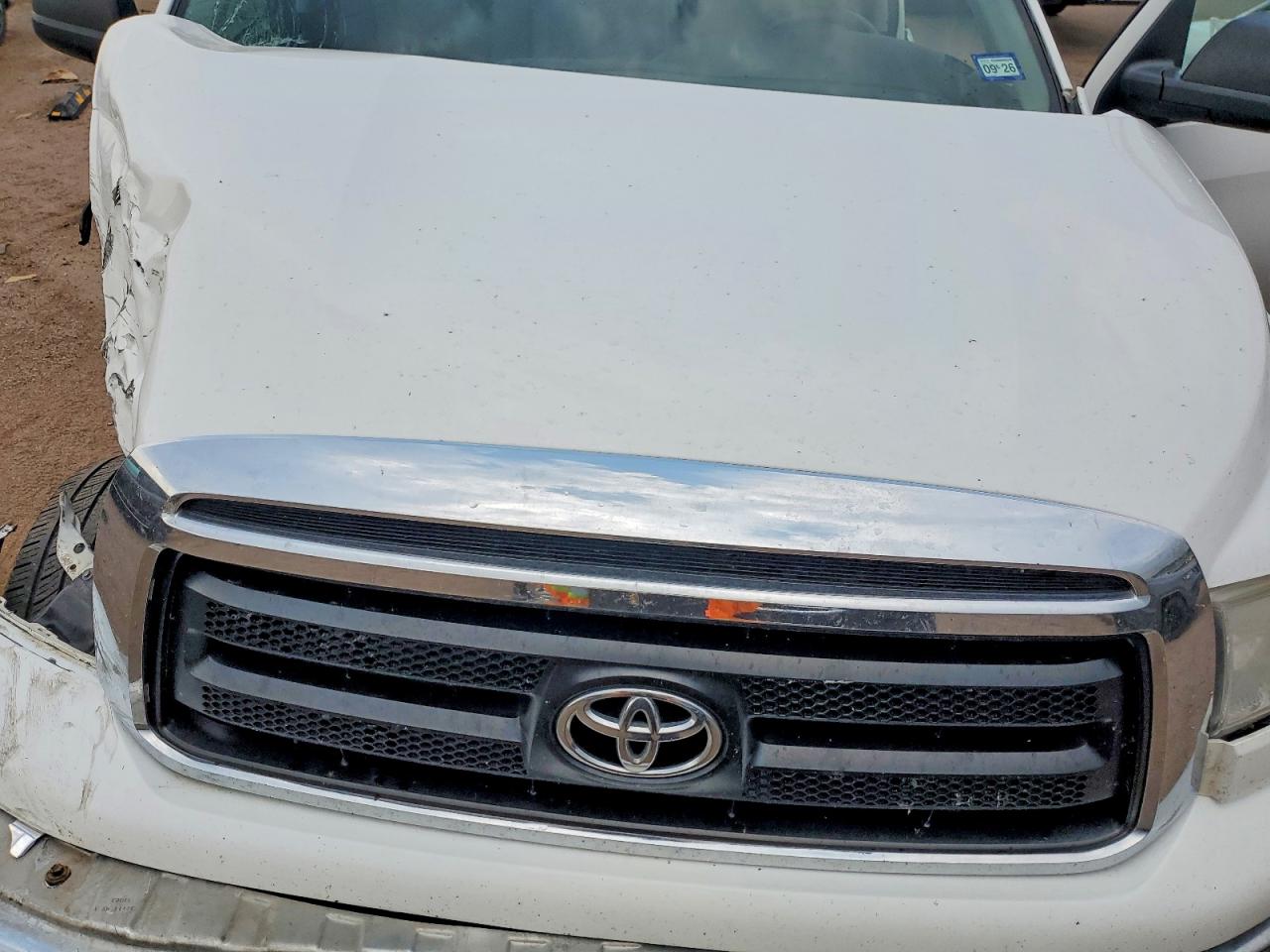 2013 Toyota Tundra Double Cab Sr5 White vin: 5TFRM5F15DX063634