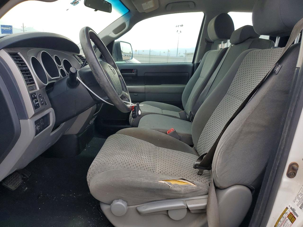 2013 Toyota Tundra Double Cab Sr5 White vin: 5TFRM5F15DX063634